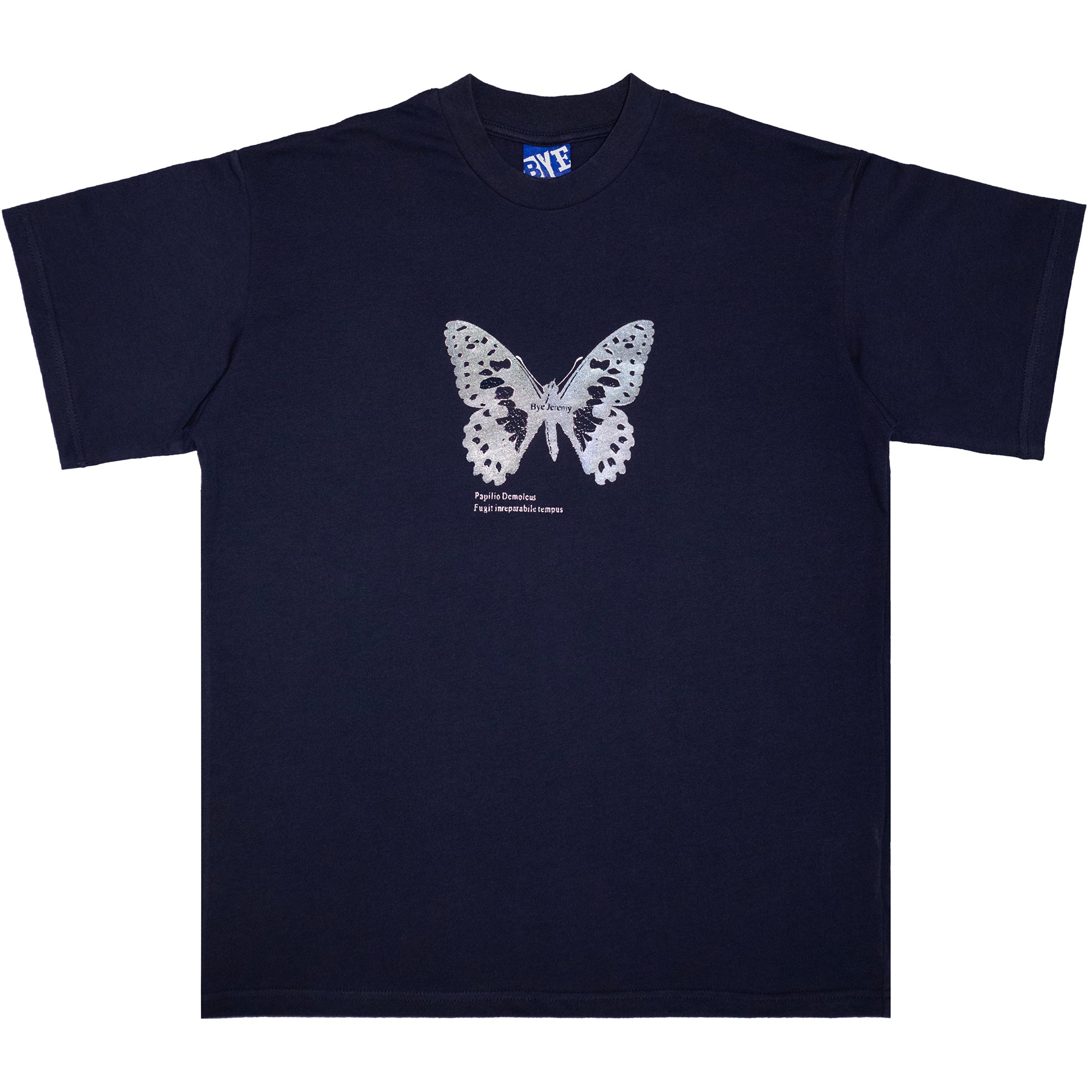 Bye Jeremy Butterfly Tee Navy