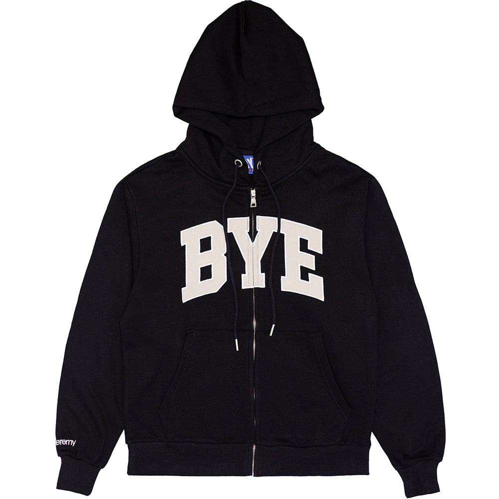 Bye Jeremy Bye Zip Hoodie Black