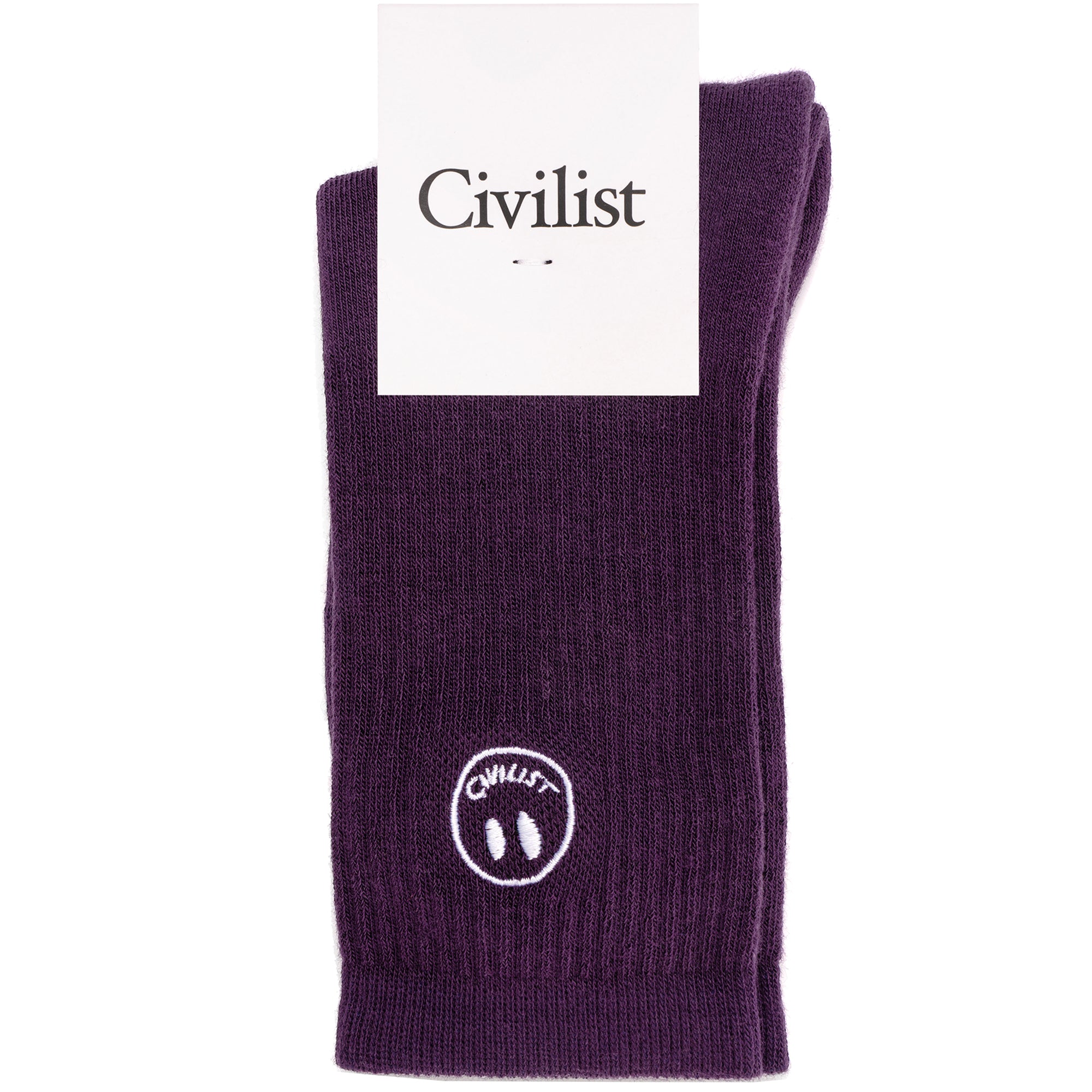 Civilist Mono Smiler Socks Grape