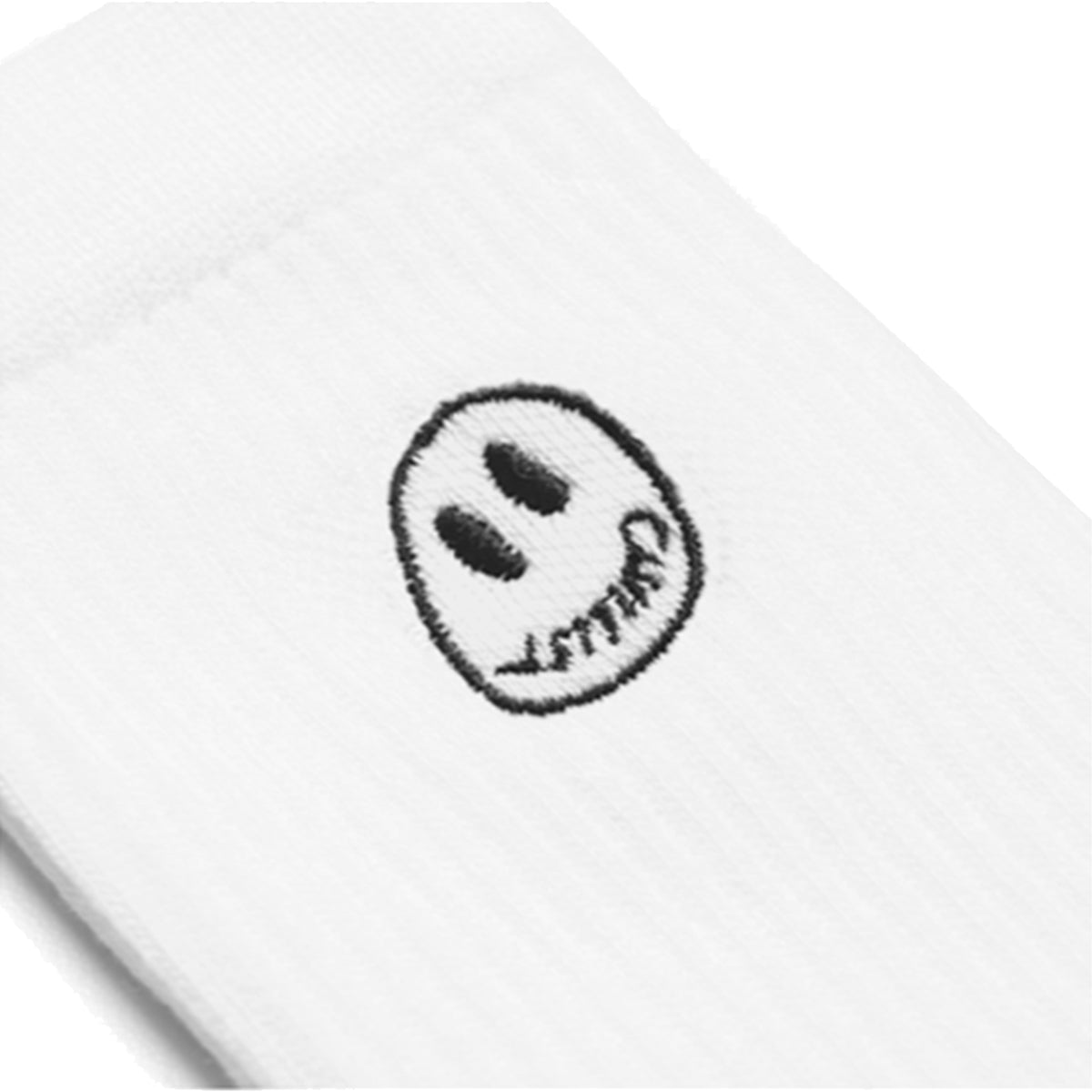 Civilist Mono Smiler Merino Socks White