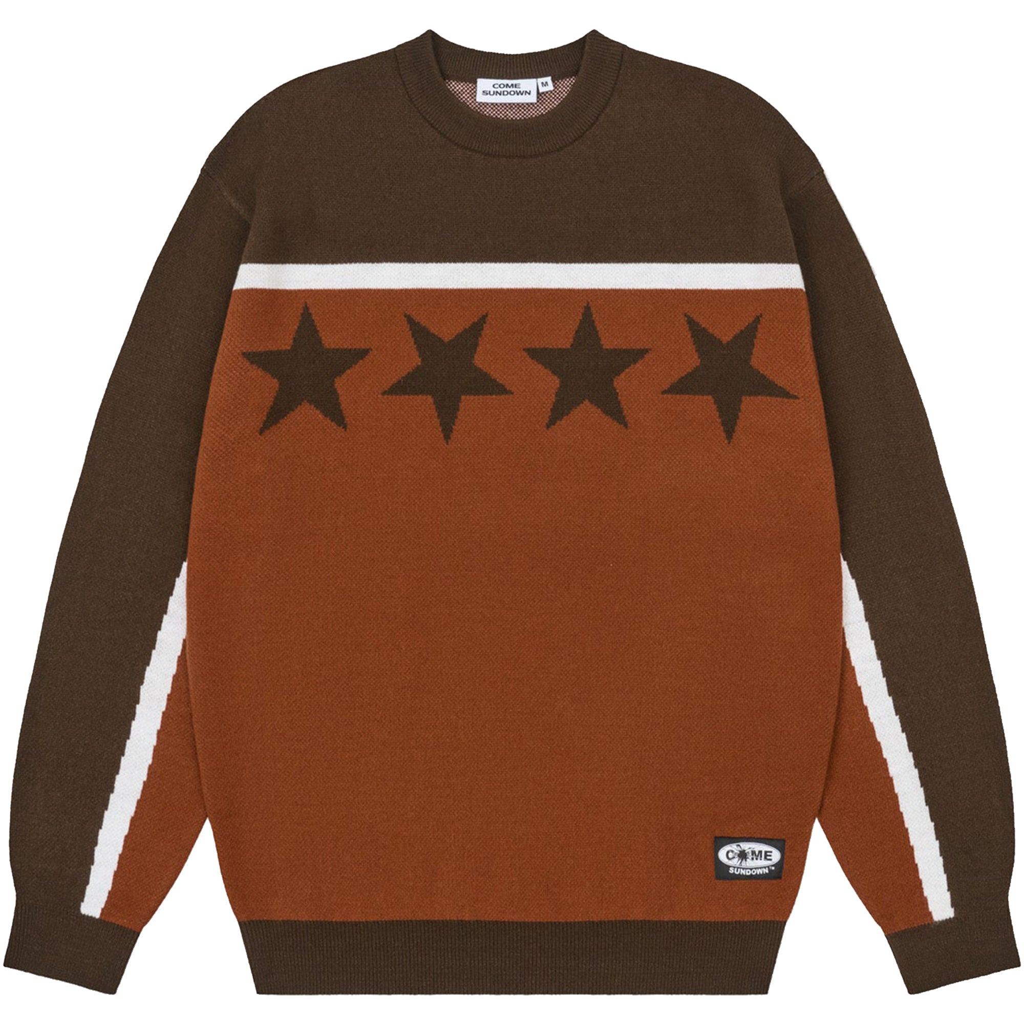 Come Sundown Burn Out Knit Brown/Orange