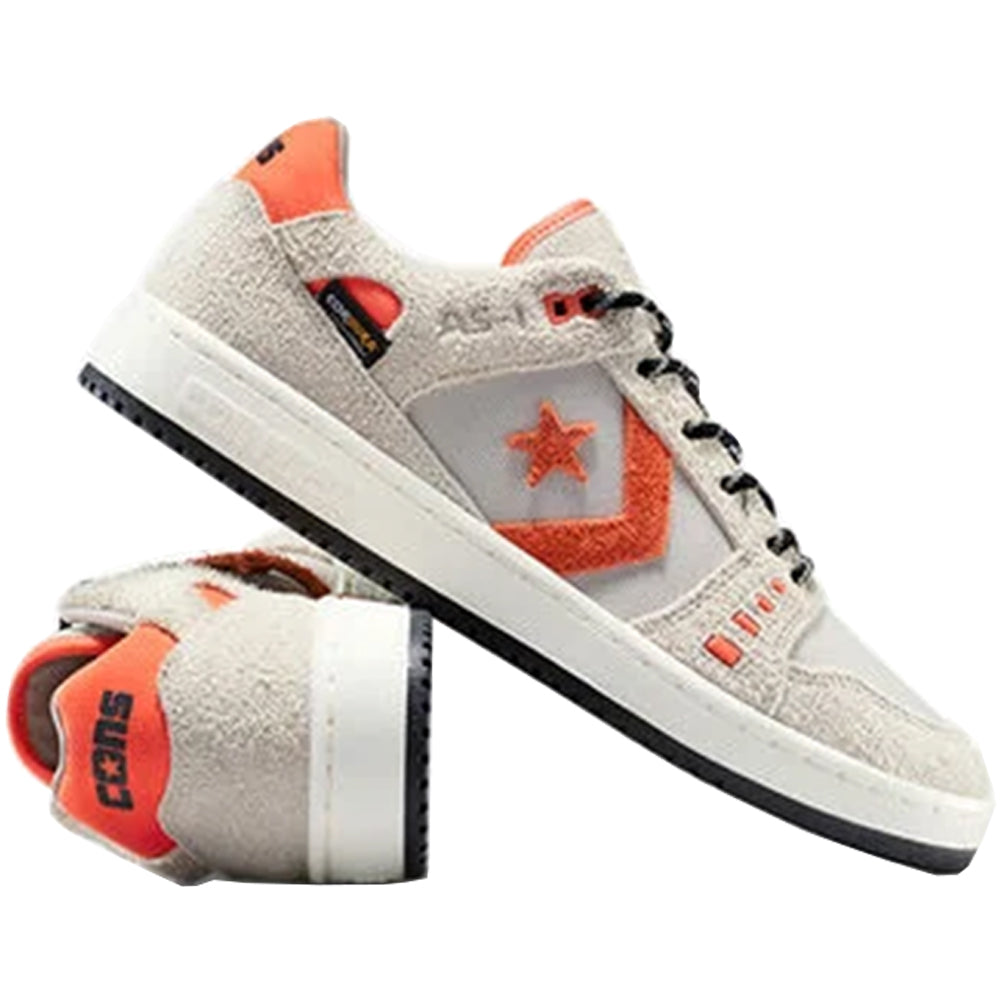 Converse CONS AS-1 Pro Suede & Cordura Shoes Papyrus/Black/Vermillion Red
