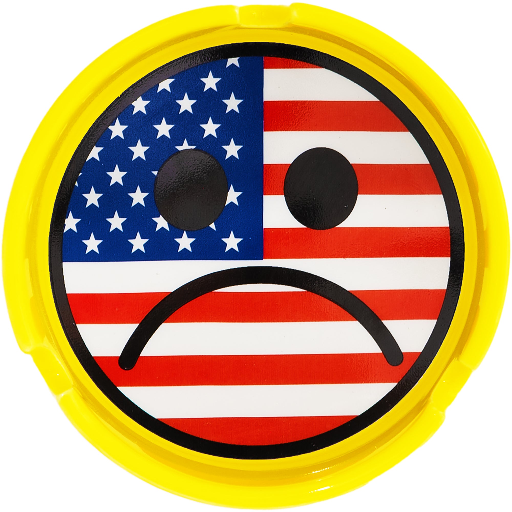 Carpet Company American Sad Ashtray Yellow