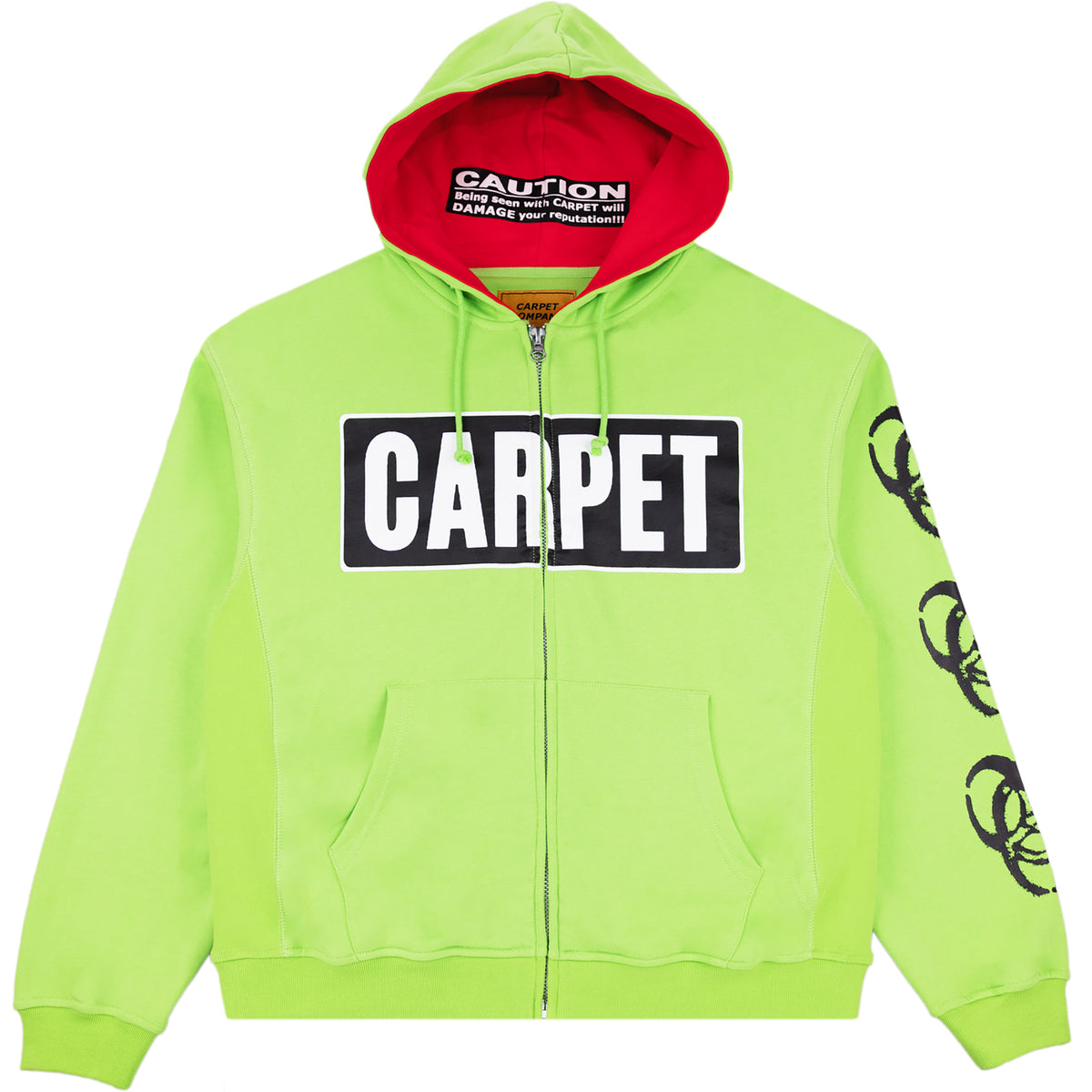 Carpet Company Biohazard Hoodie Green