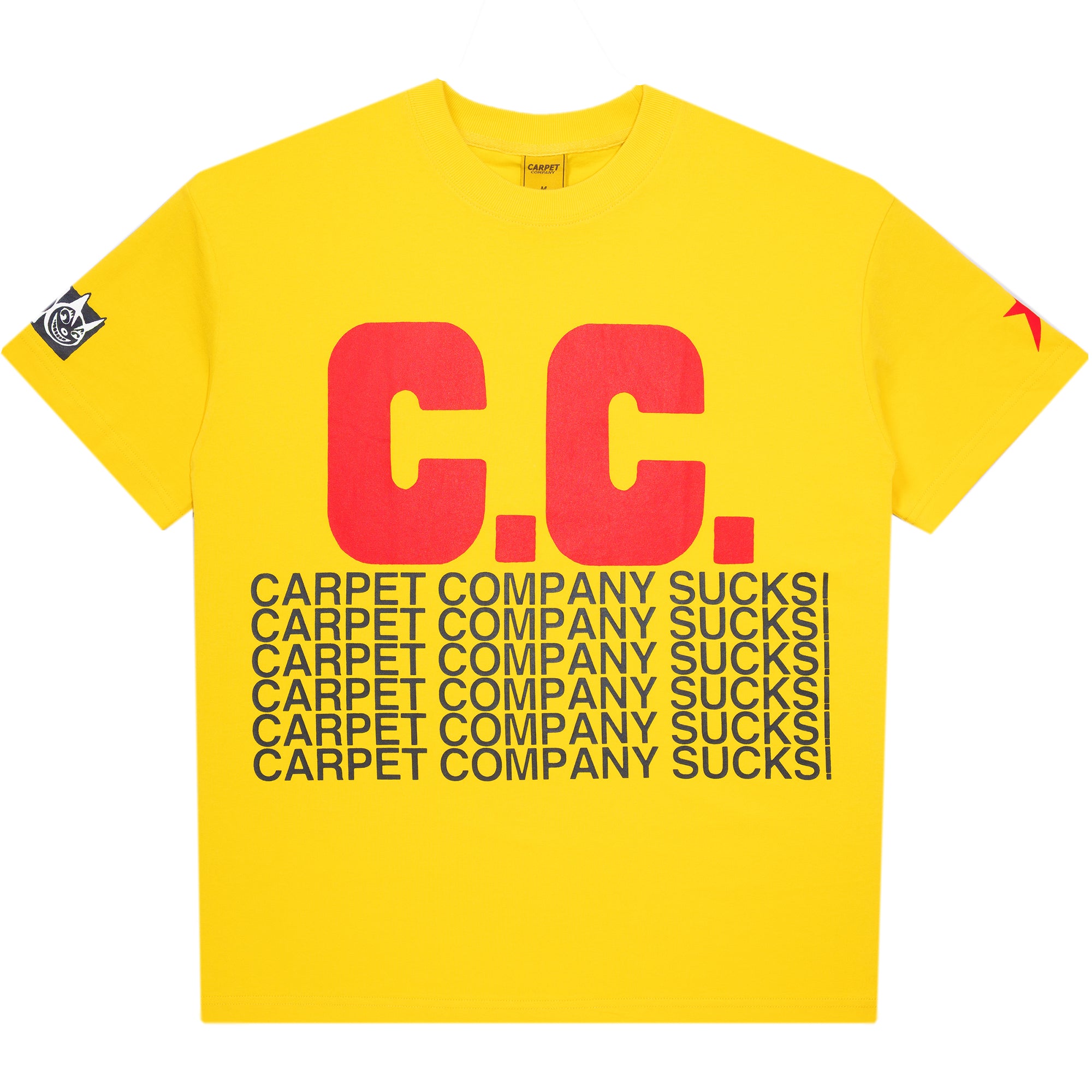 Carpet Company C.C. Sucks Tee Yellow