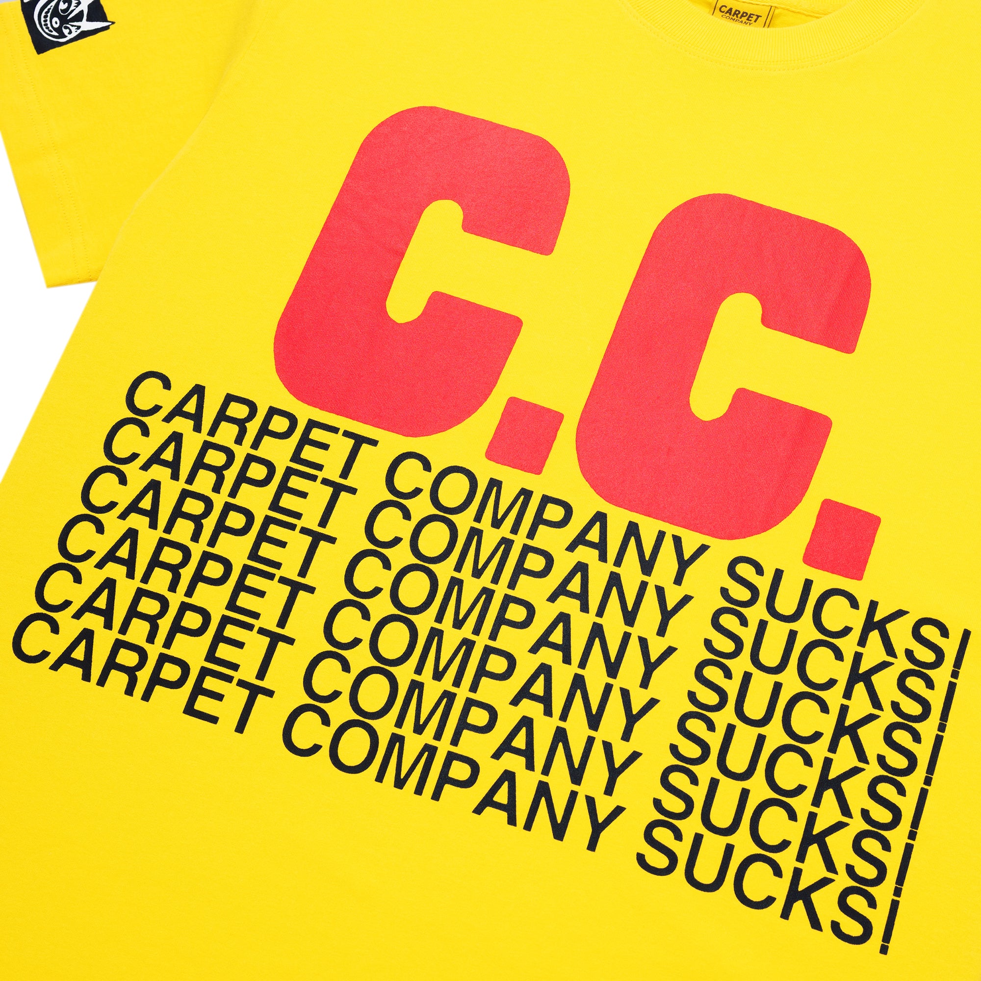 Carpet Company C.C. Sucks Tee Yellow