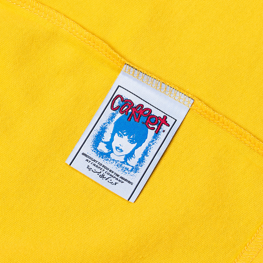 Carpet Company Cat Tee Yellow