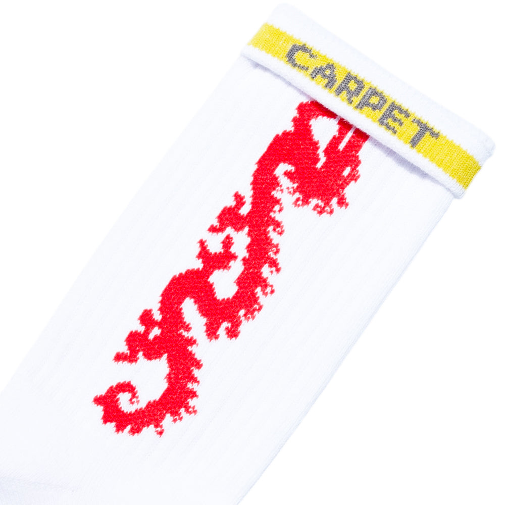 Carpet Company Dragon Sock White