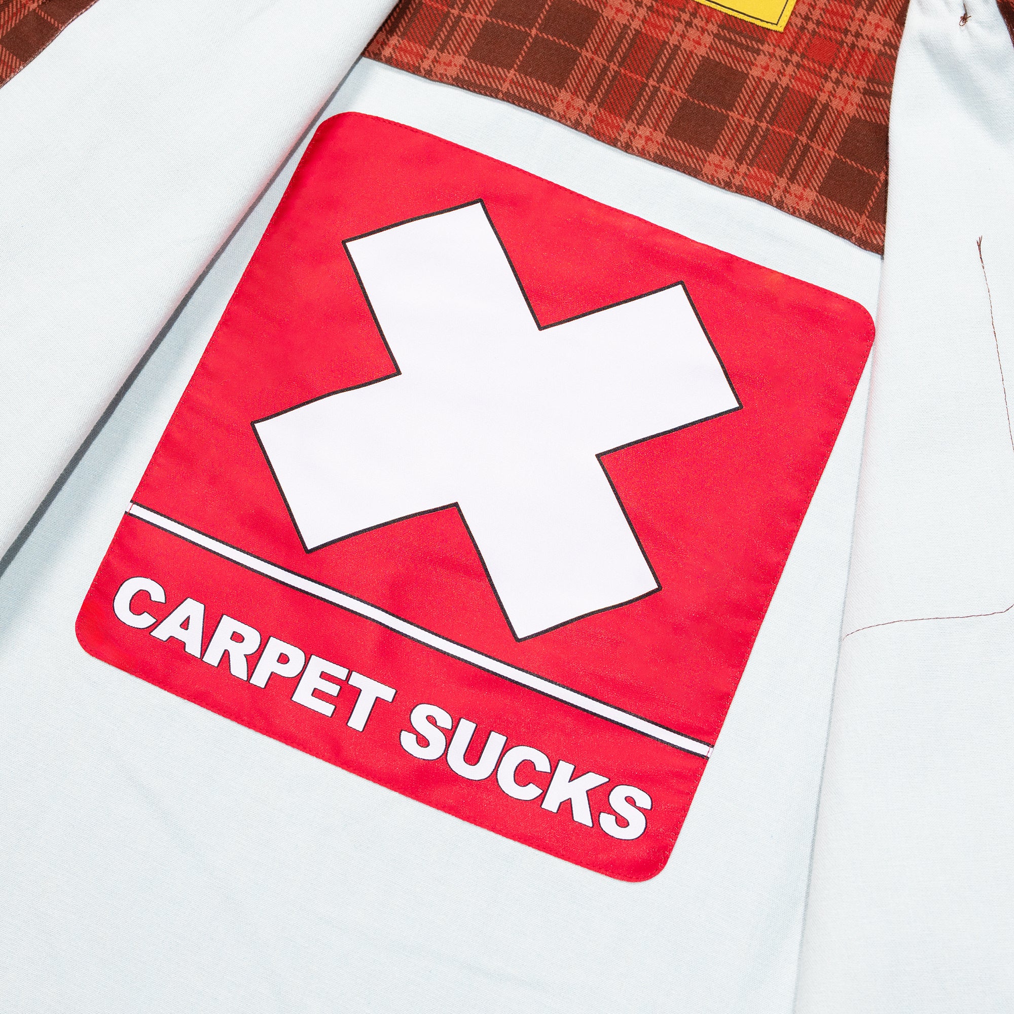Carpet Company Plaid Canvas Button Up Brown