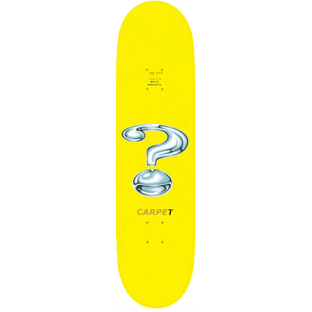 Carpet Company Question Skateboard Deck 8.1"