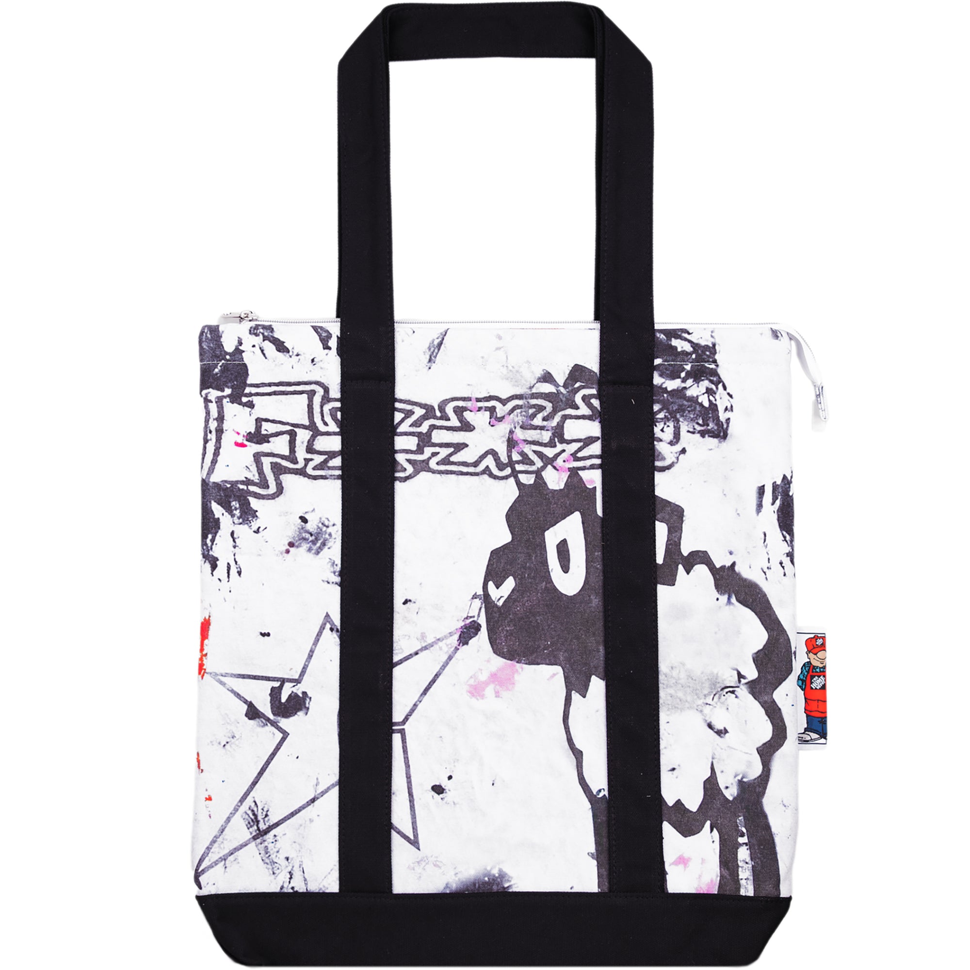 Carpet Company Rag Canvas Tote White
