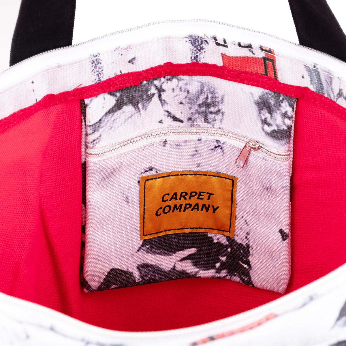Carpet Company Rag Canvas Tote White