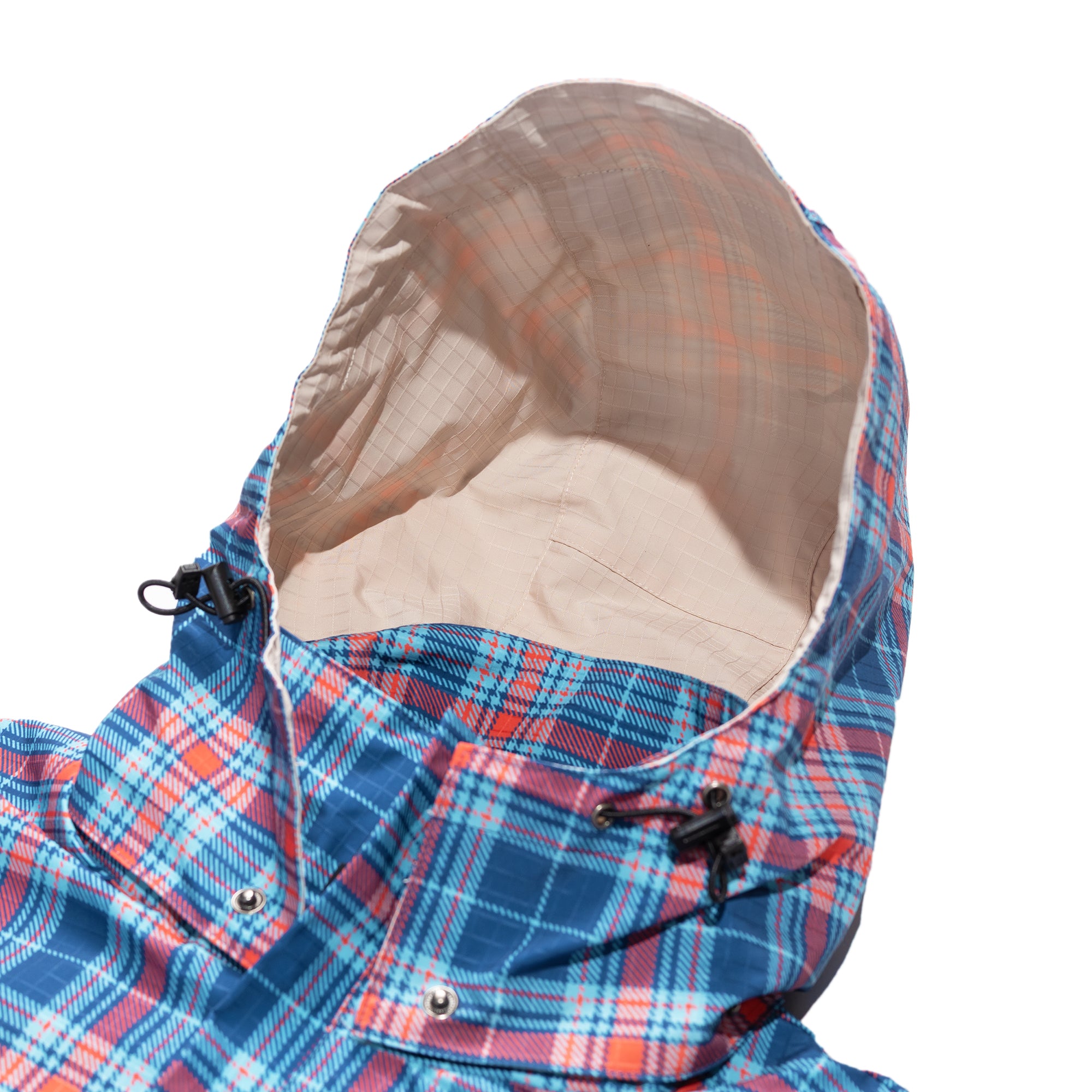 Carpet Company Rain Jacket with Reversible Hood Plaid