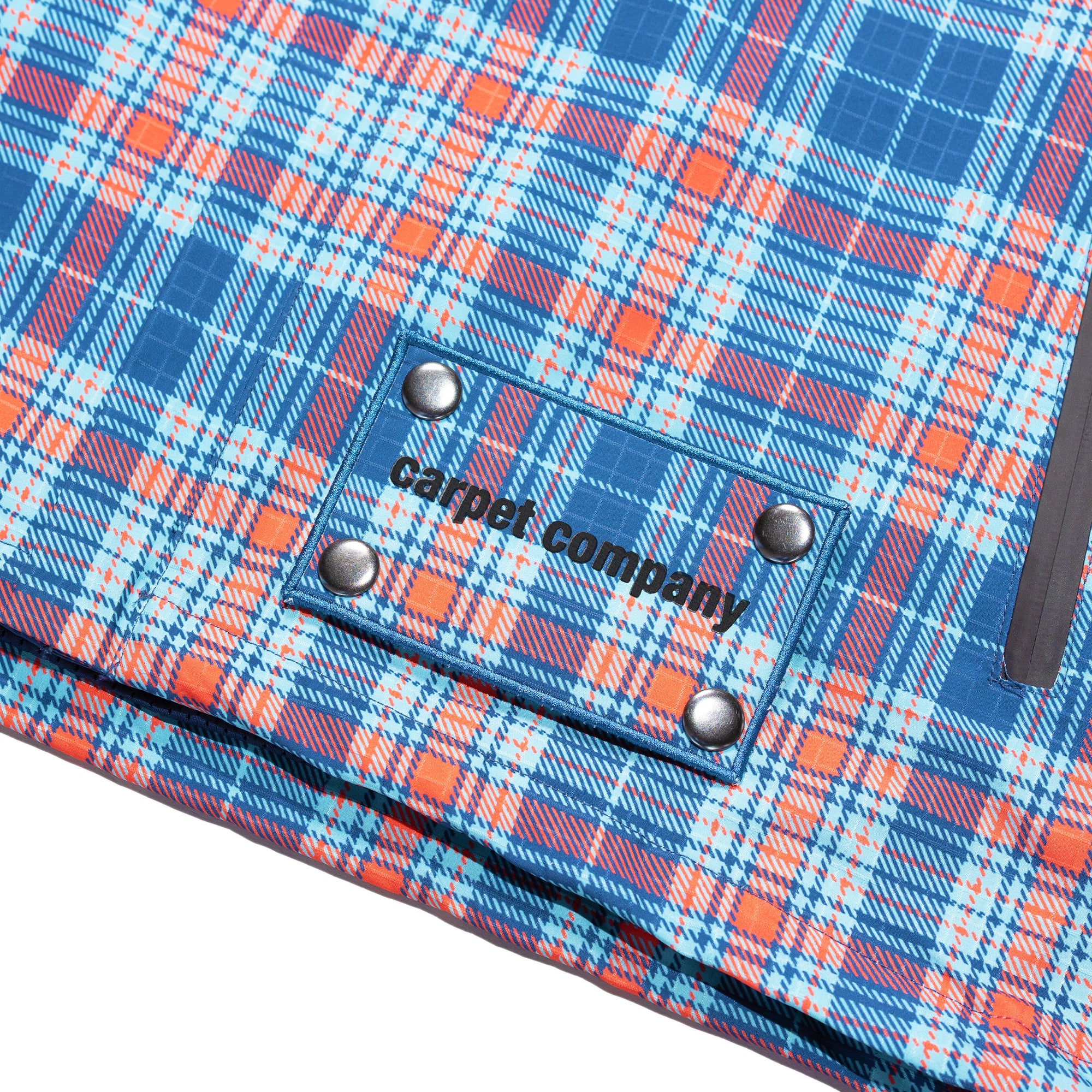 Carpet Company Rain Jacket with Reversible Hood Plaid