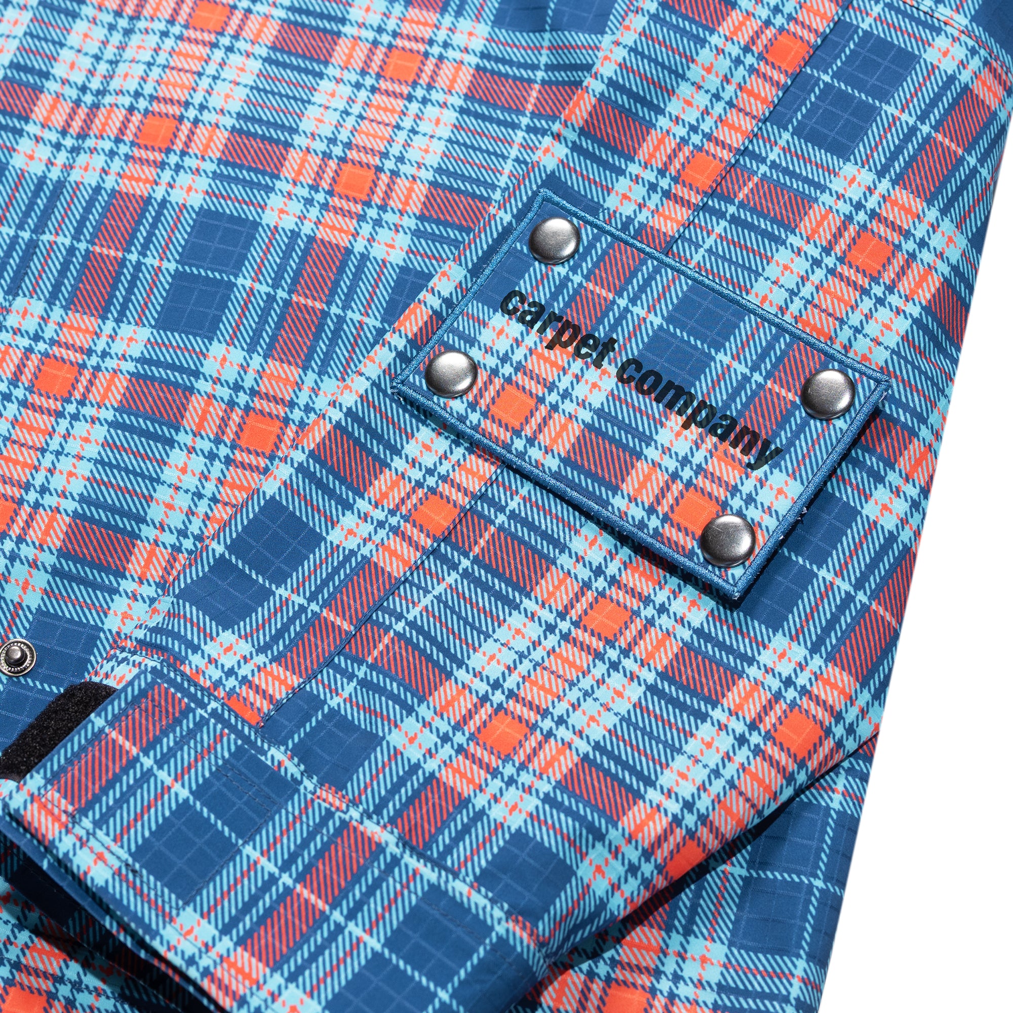 Carpet Company Rain Jacket with Reversible Hood Plaid