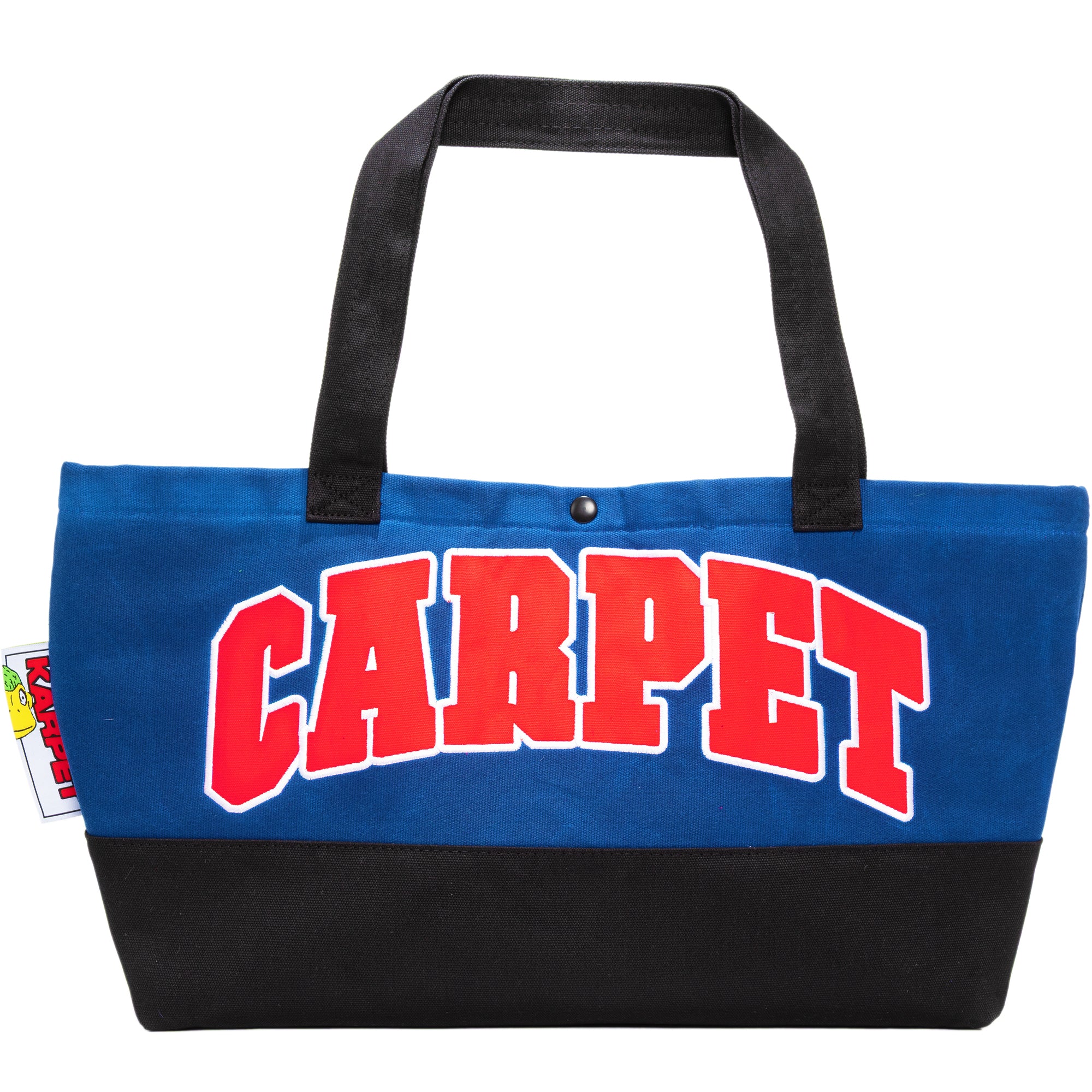 Carpet Company Varsity Waxed Canvas Tote Bag Blue