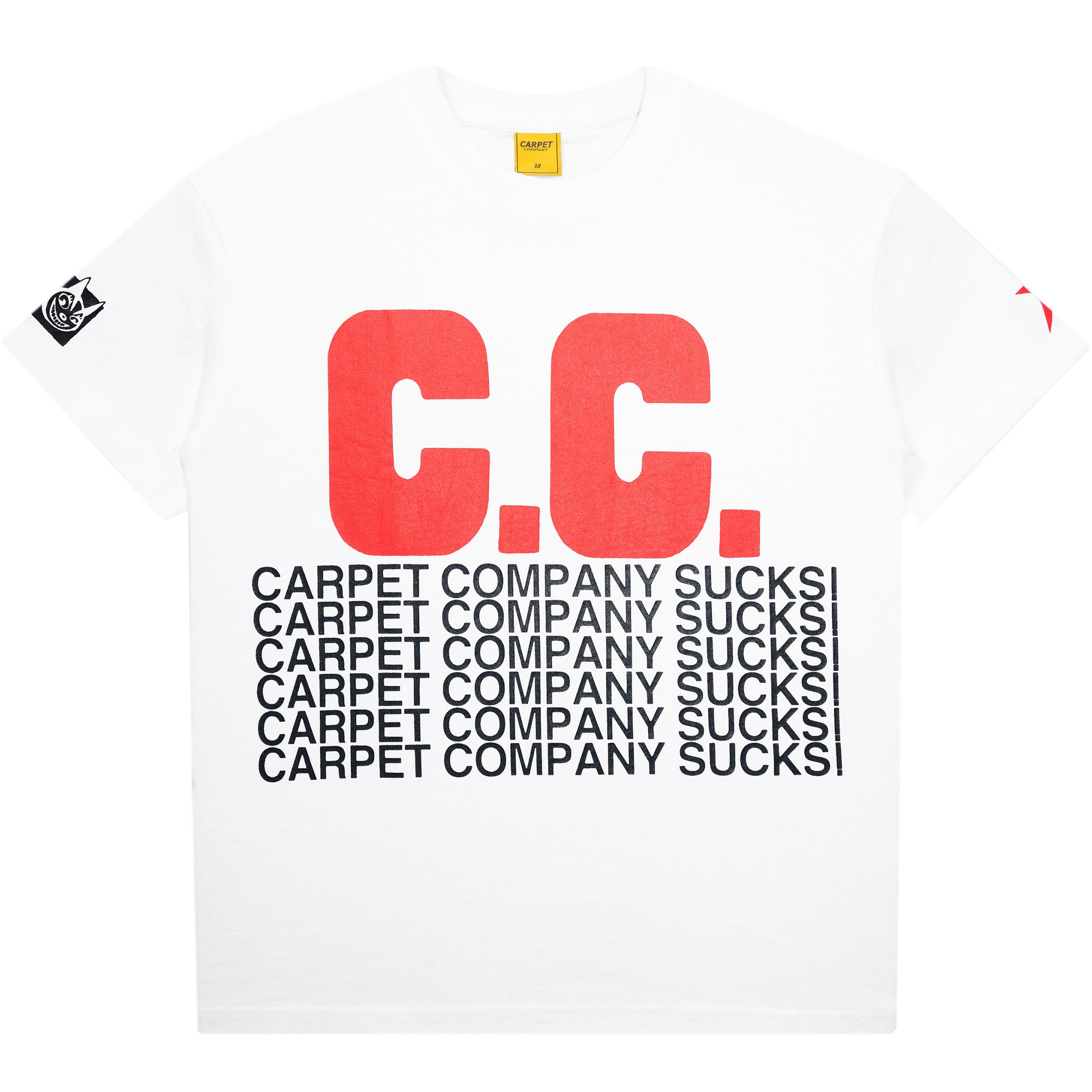Carpet Company C.C. Sucks Tee White