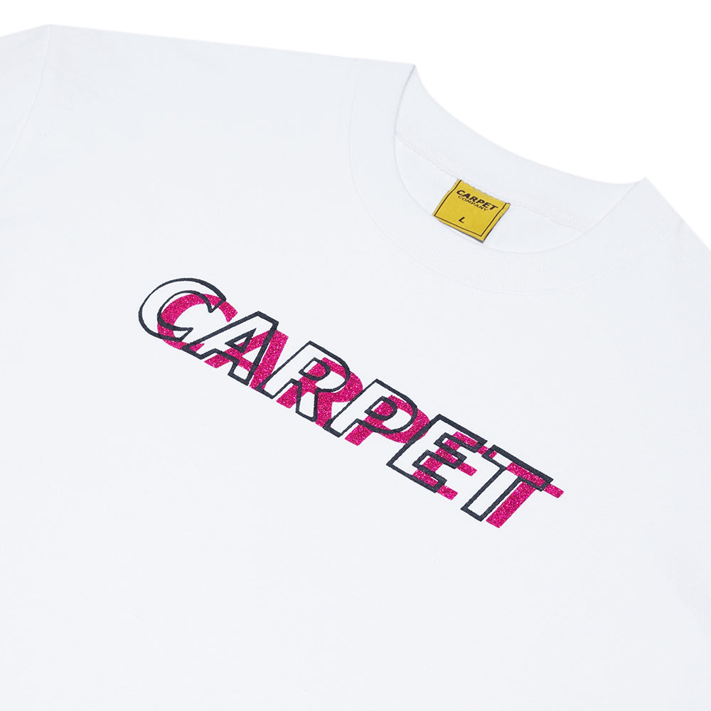 Carpet Company Misprint Tee White/Metallic Pink