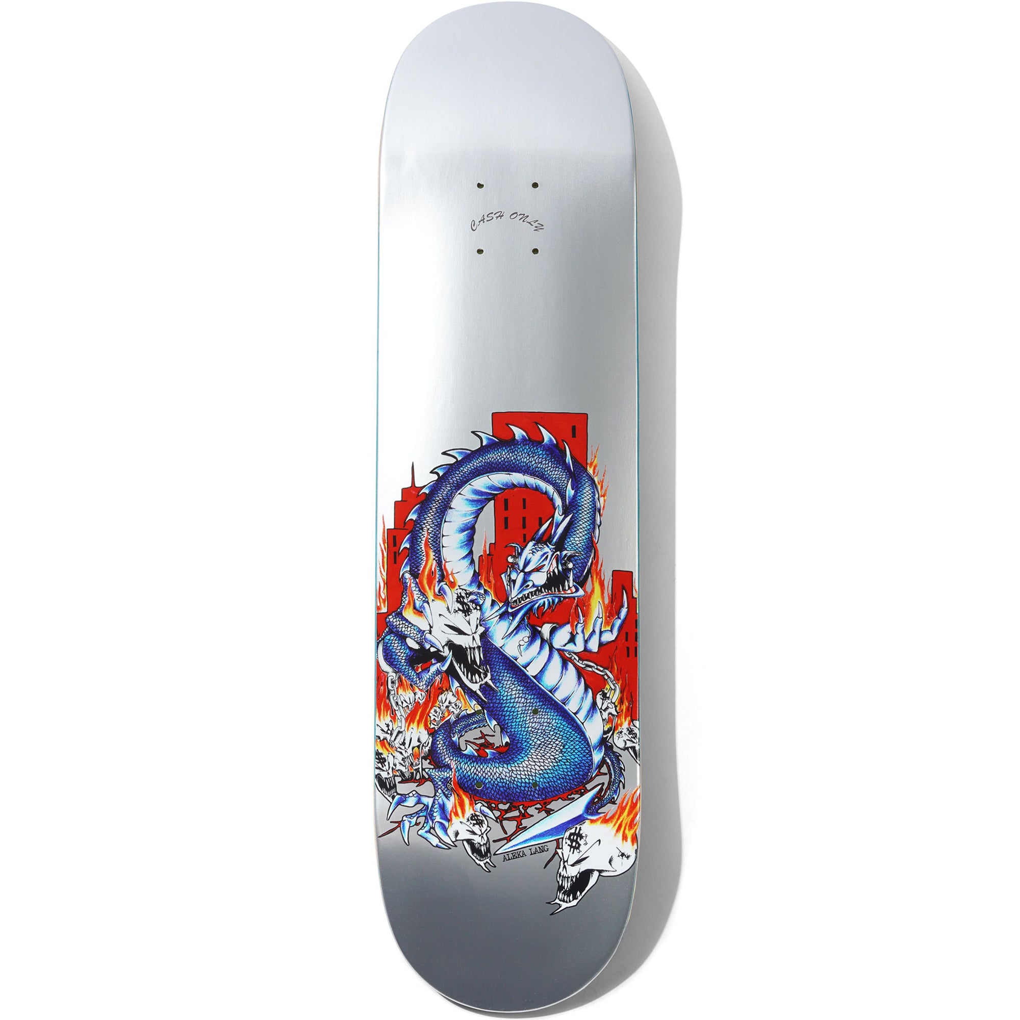 Cash Only Aleka Lang Dragon Skateboard Deck 8.25"