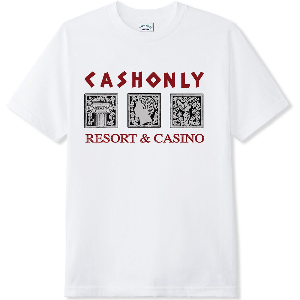 Cash Only High Rollers Tee White