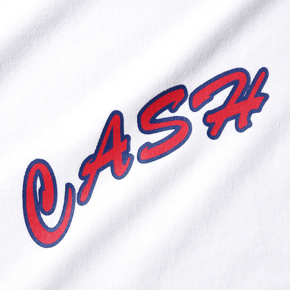 Cash Only Logo Tee White/Red