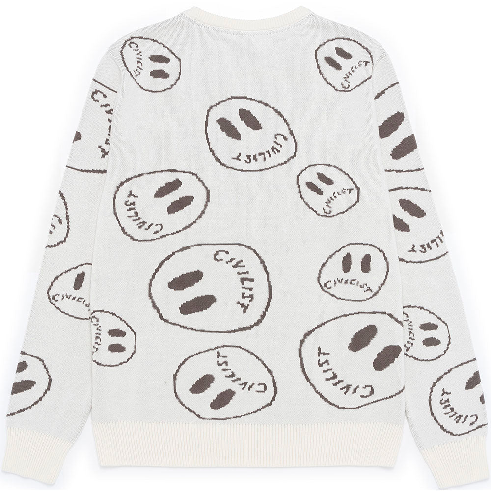 Civilist Smiler Knit Crew Ecru