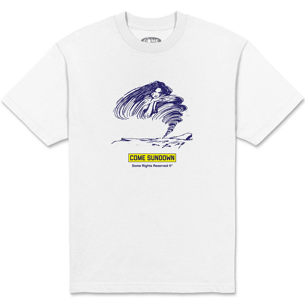 Come Sundown Twist T Shirt White