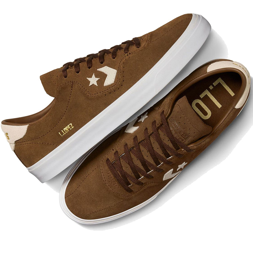 Converse CONS Louie Lopez Pro Ox Shoes Chestnut Brown/Natural Ivory/White