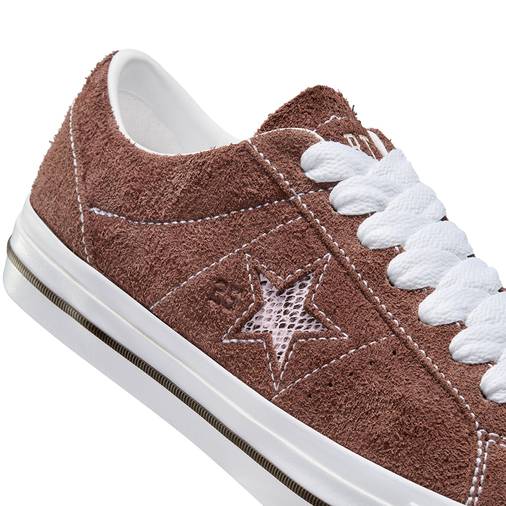 Converse CONS x Quartersnacks One Star Pro Shoes Dark Clove/White/Cherry