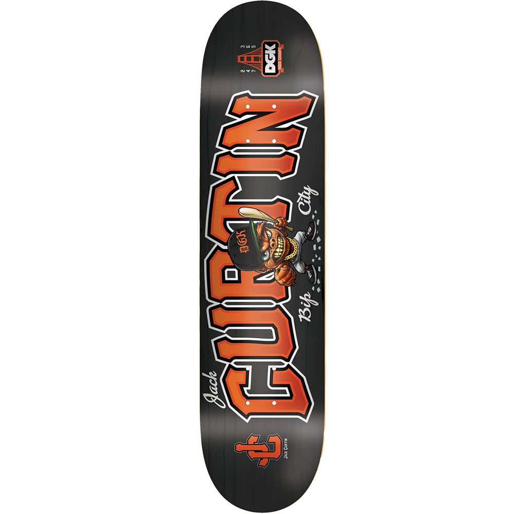 DGK Jack Curtin Bip City Skateboard Deck 8.38"