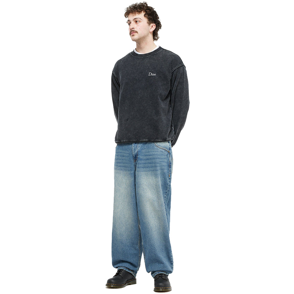 Dime MTL Classic French Terry Crewneck Faded Black