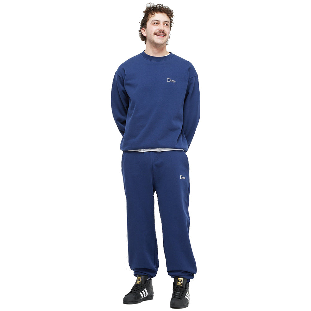 Dime MTL Classic Small Logo Crewneck Navy