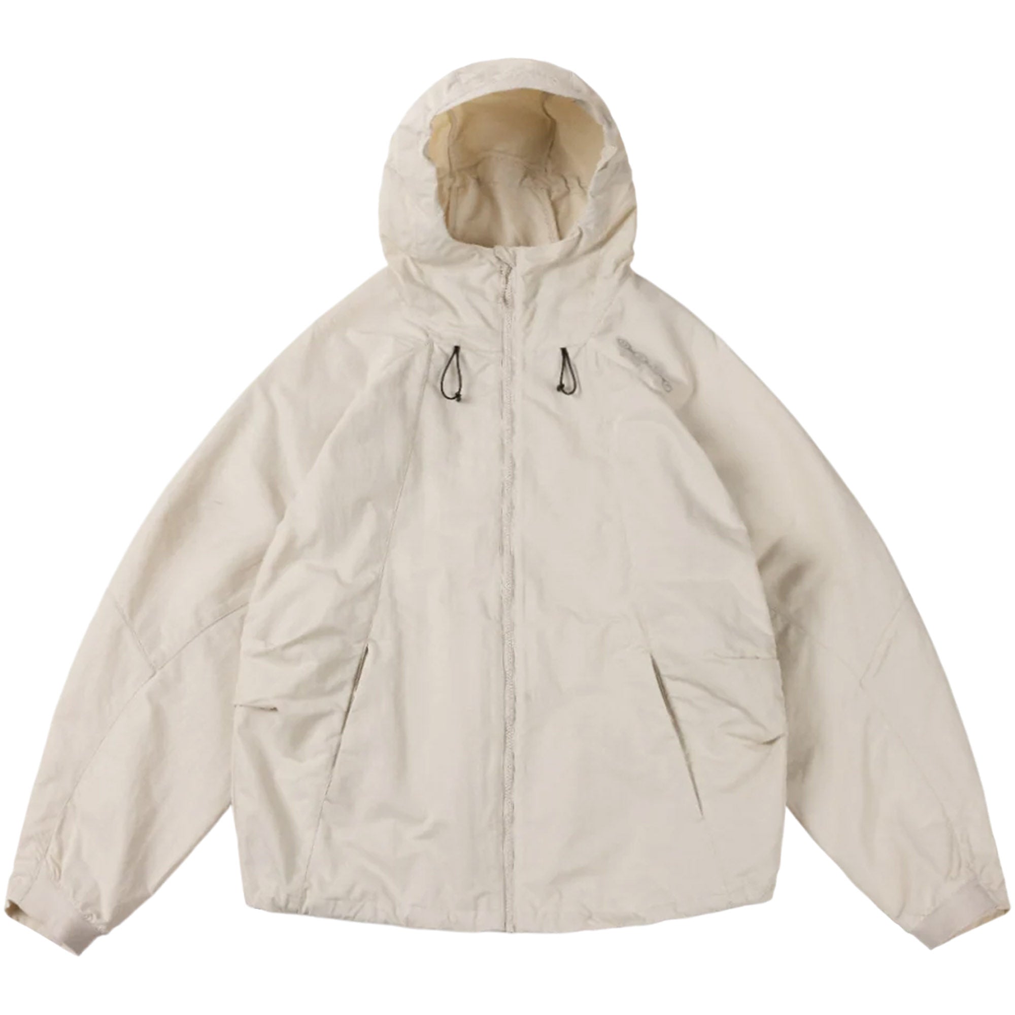 Dime MTL Crinkled Tech Windbreaker Off White