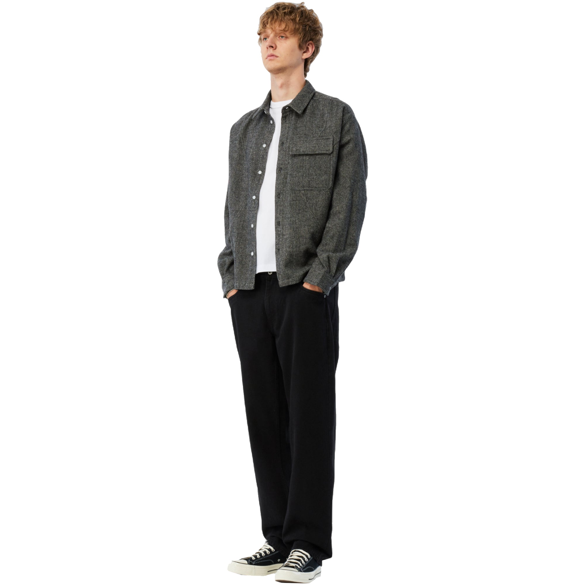 Dime MTL Wool Overshirt Silver