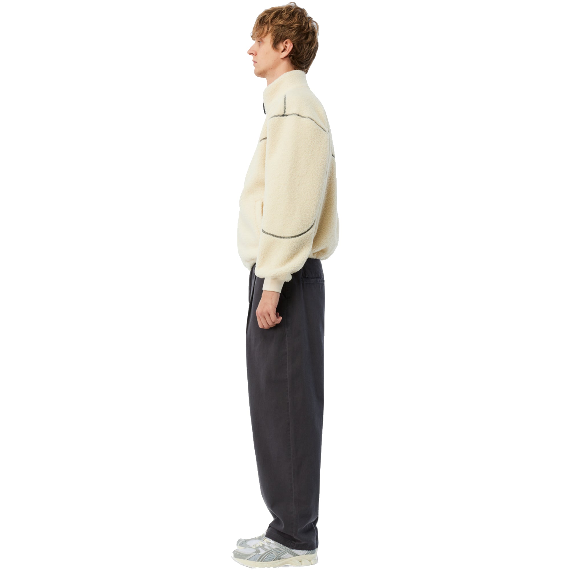 Dime MTL Polar Fleece Sherpa Zip Jacket Cream