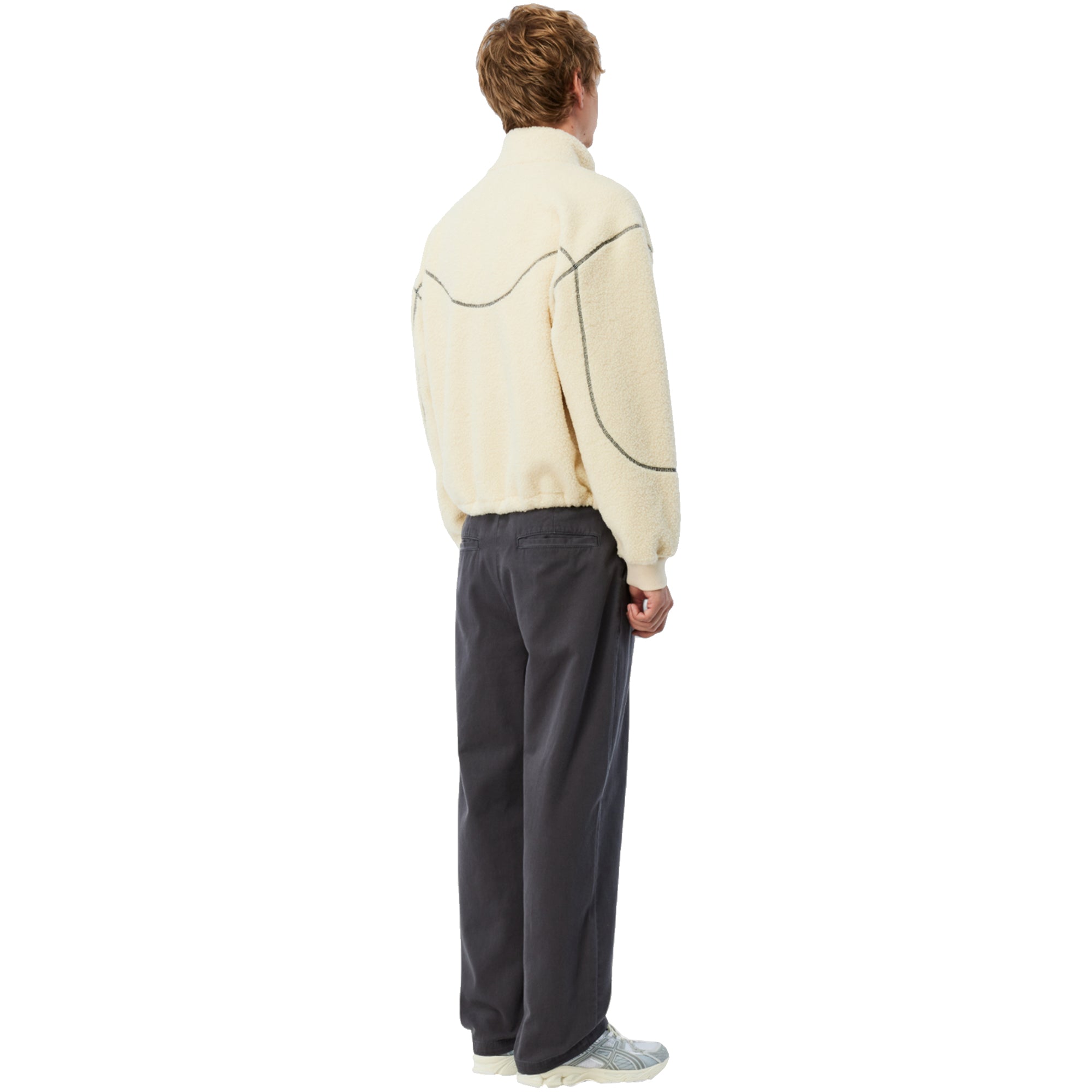 Dime MTL Polar Fleece Sherpa Zip Jacket Cream