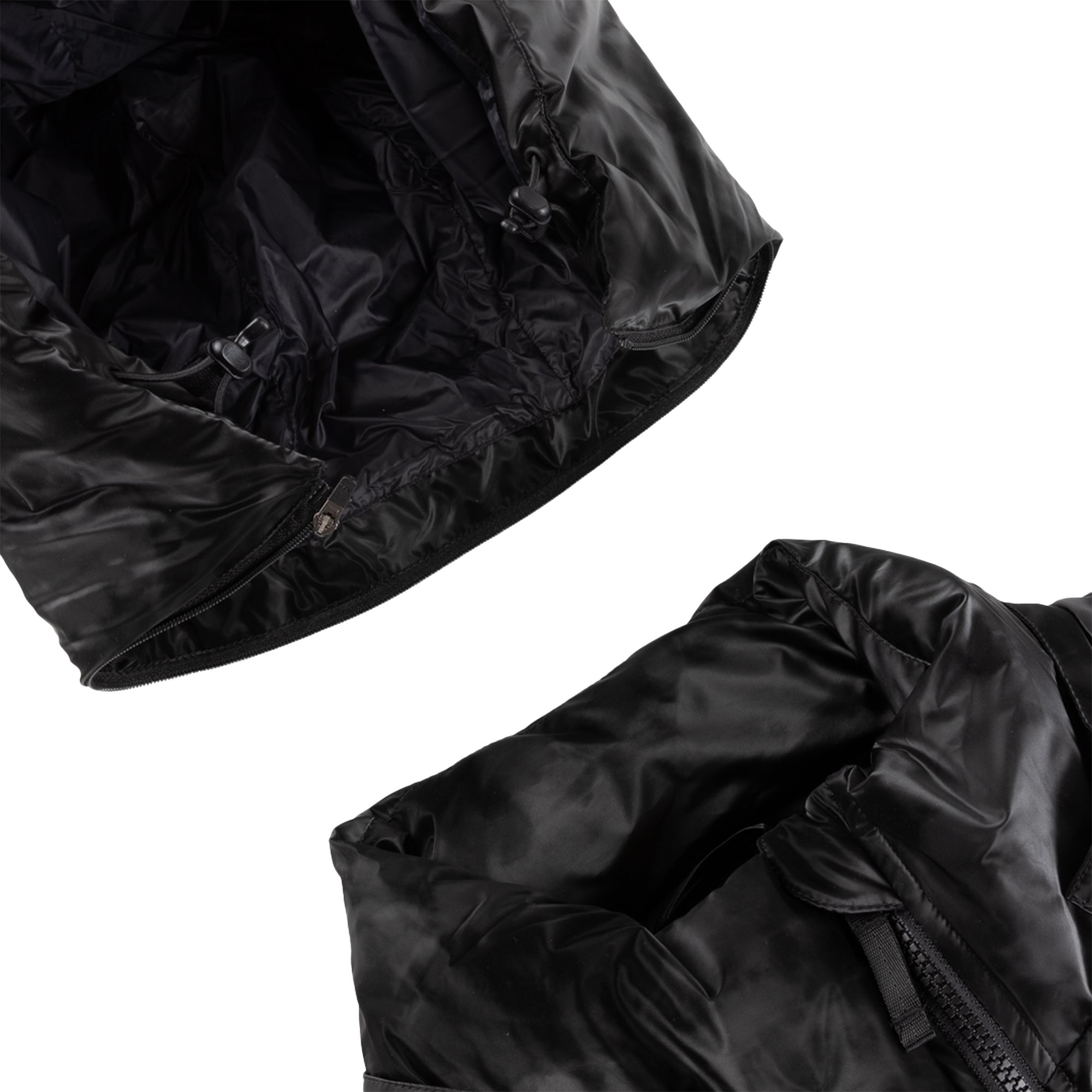 Dime MTL Wavy Puffer Jacket Smoke Black