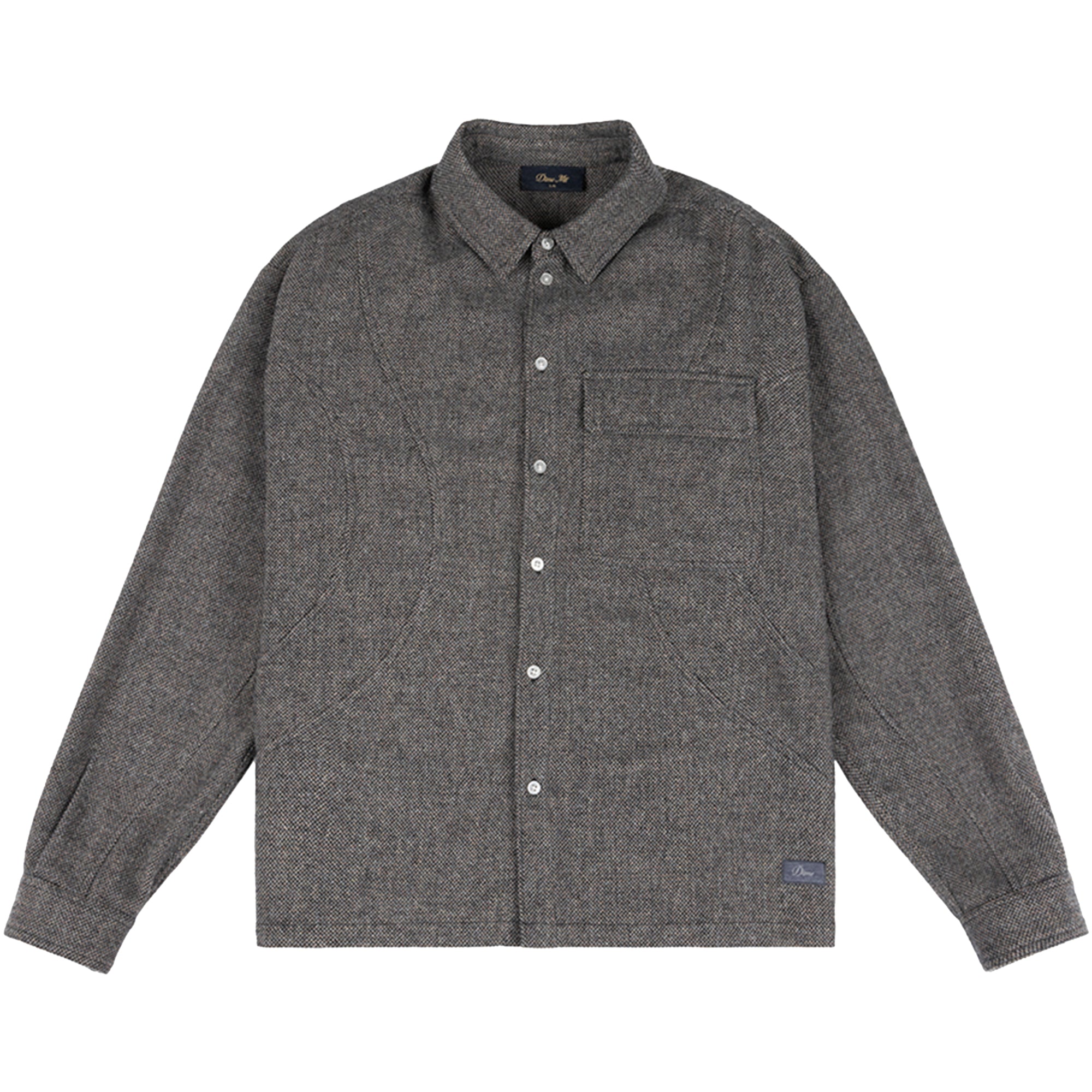 Dime MTL Wool Overshirt Silver