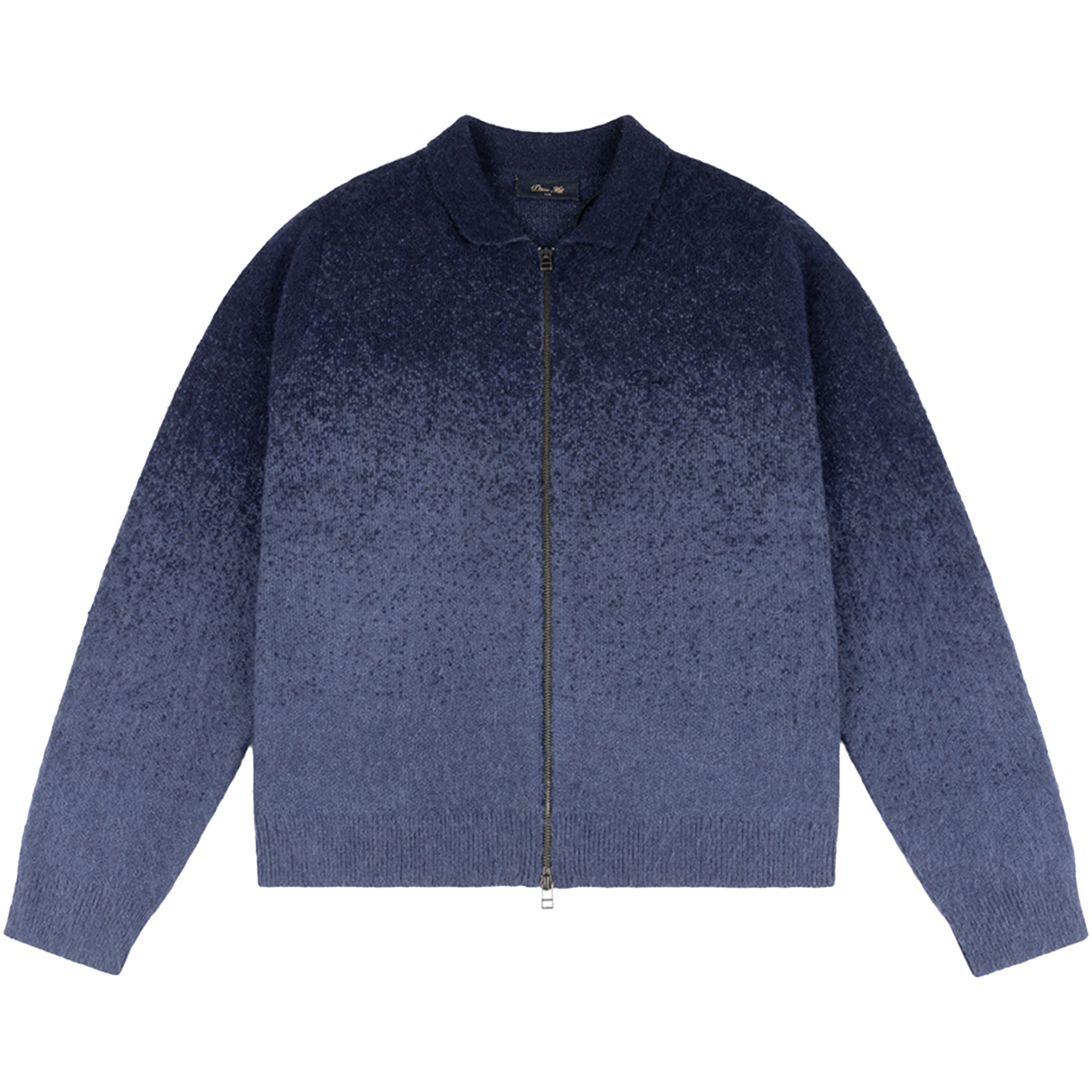 Dime MTL Mohair Double Zip Knit Midnight Blue | NOTE shop