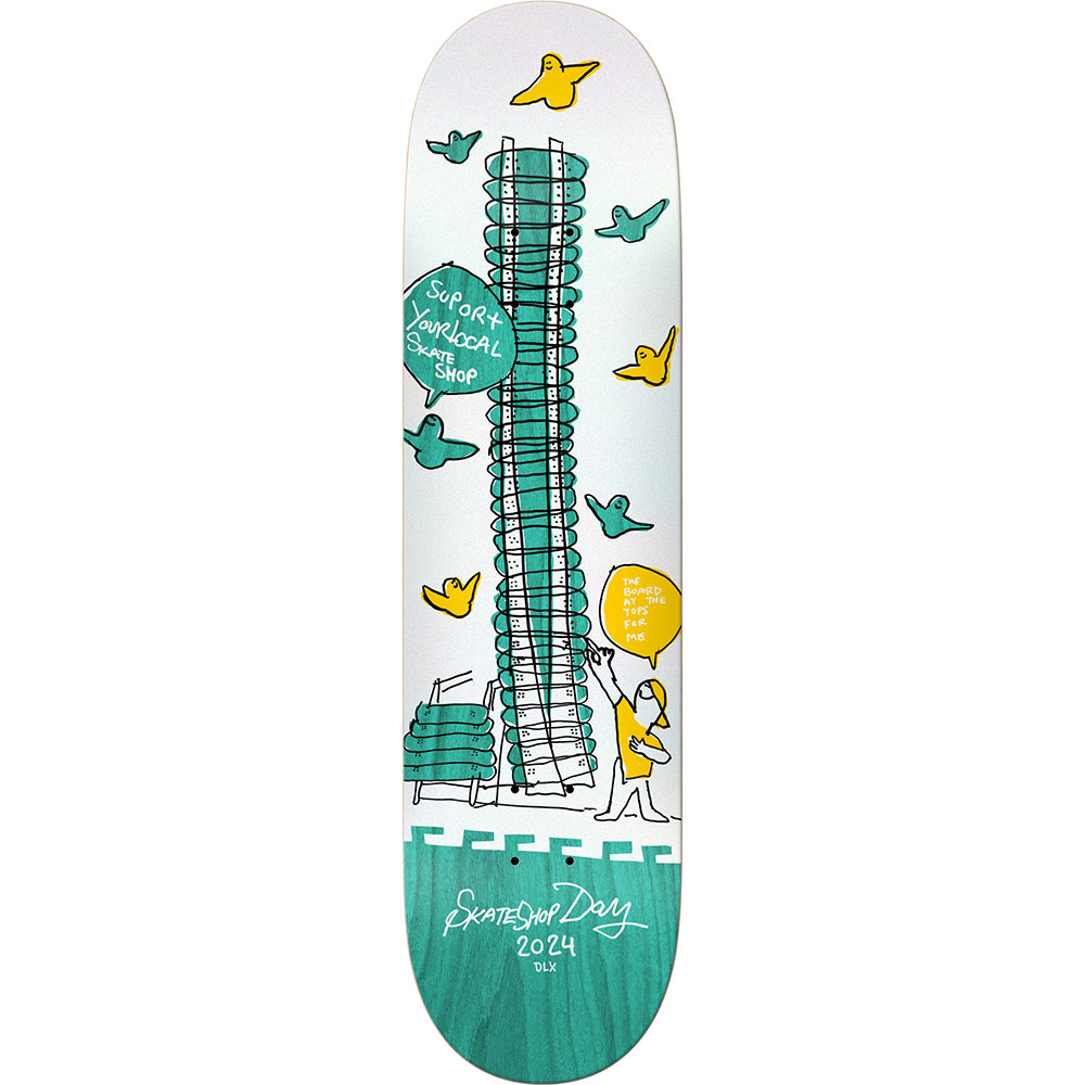 DLX Skateshop Day Shopkeepers Skateboard Deck 8.06"