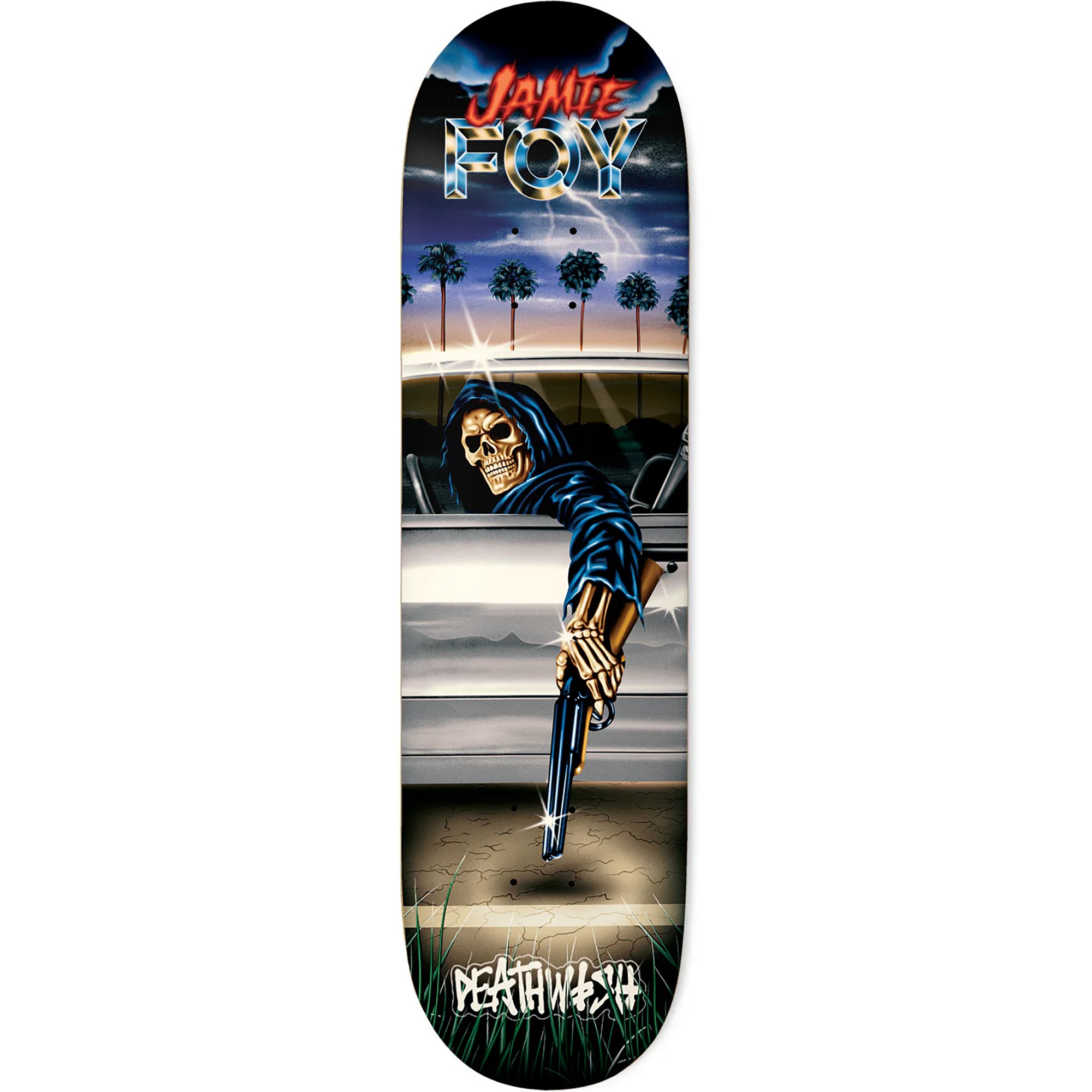 Deathwish Jamie Foy Samborghini Reaper Skateboard Deck 8.25"