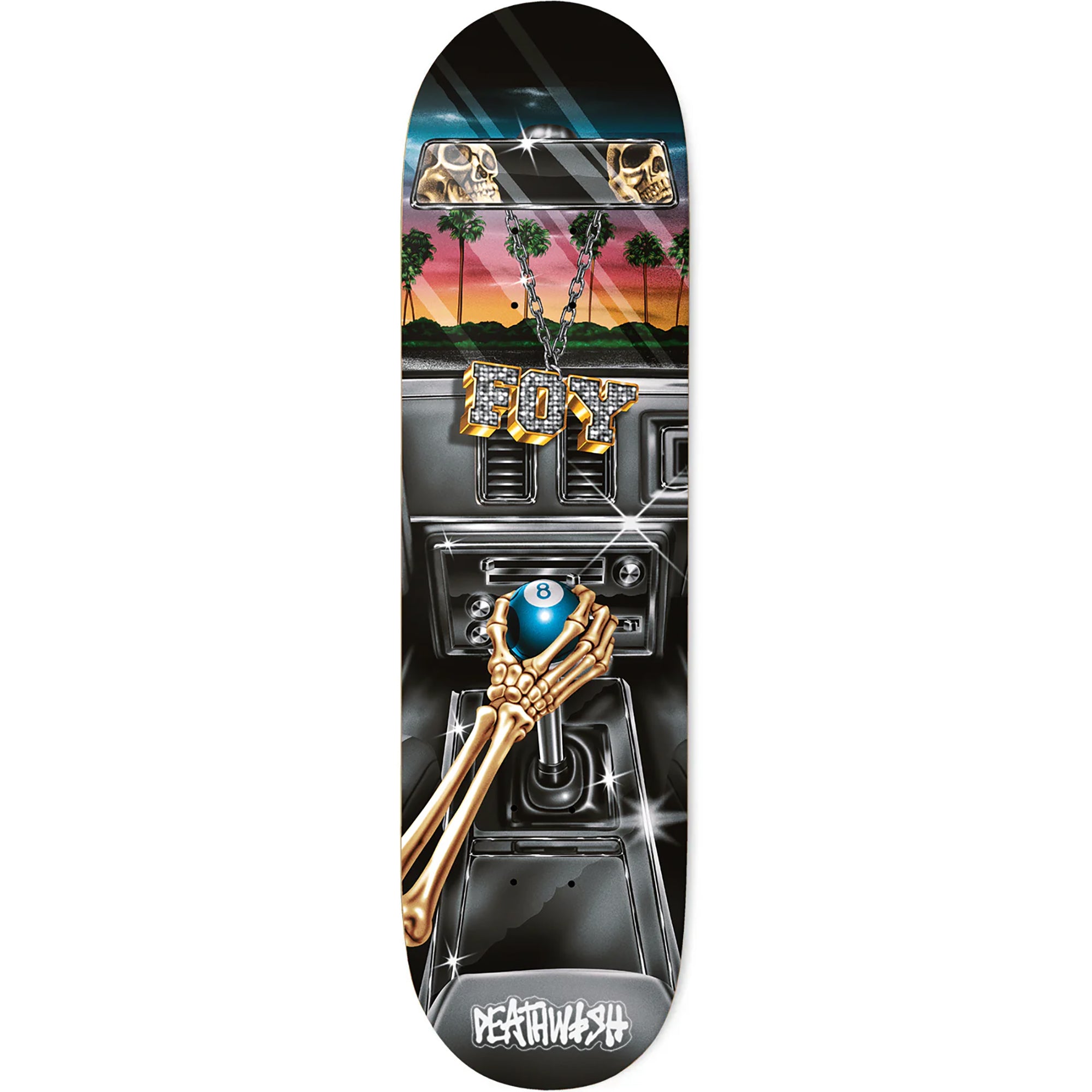 Deathwish Jamie Foy Samborghini Shifter Skateboard Deck 8"