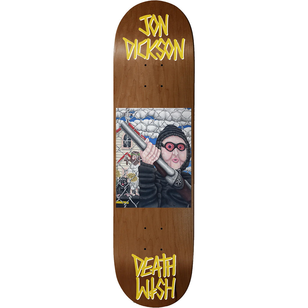 Deathwish Jon Dickson All Screwed Up Skateboard Deck 8.475"