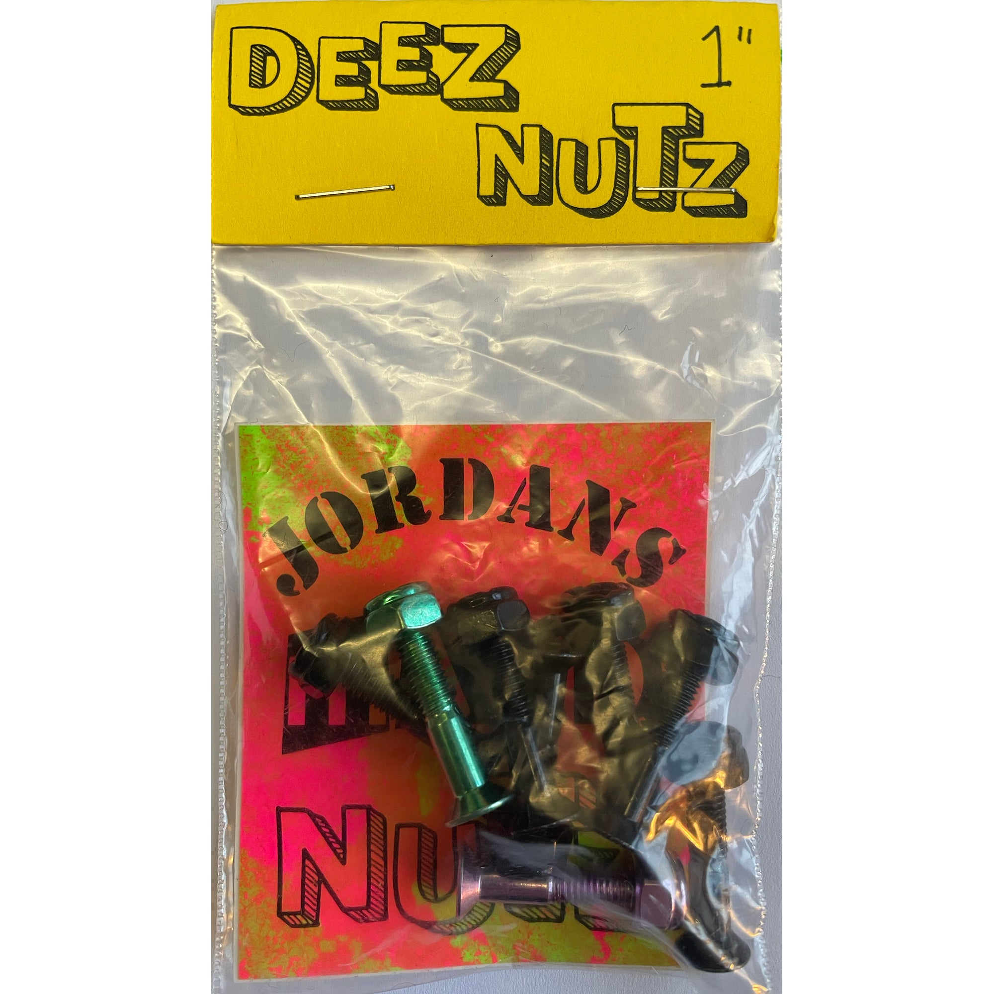Deez Nutz Jordan's Mixed Nutz Skateboard Bolts Allen 1"