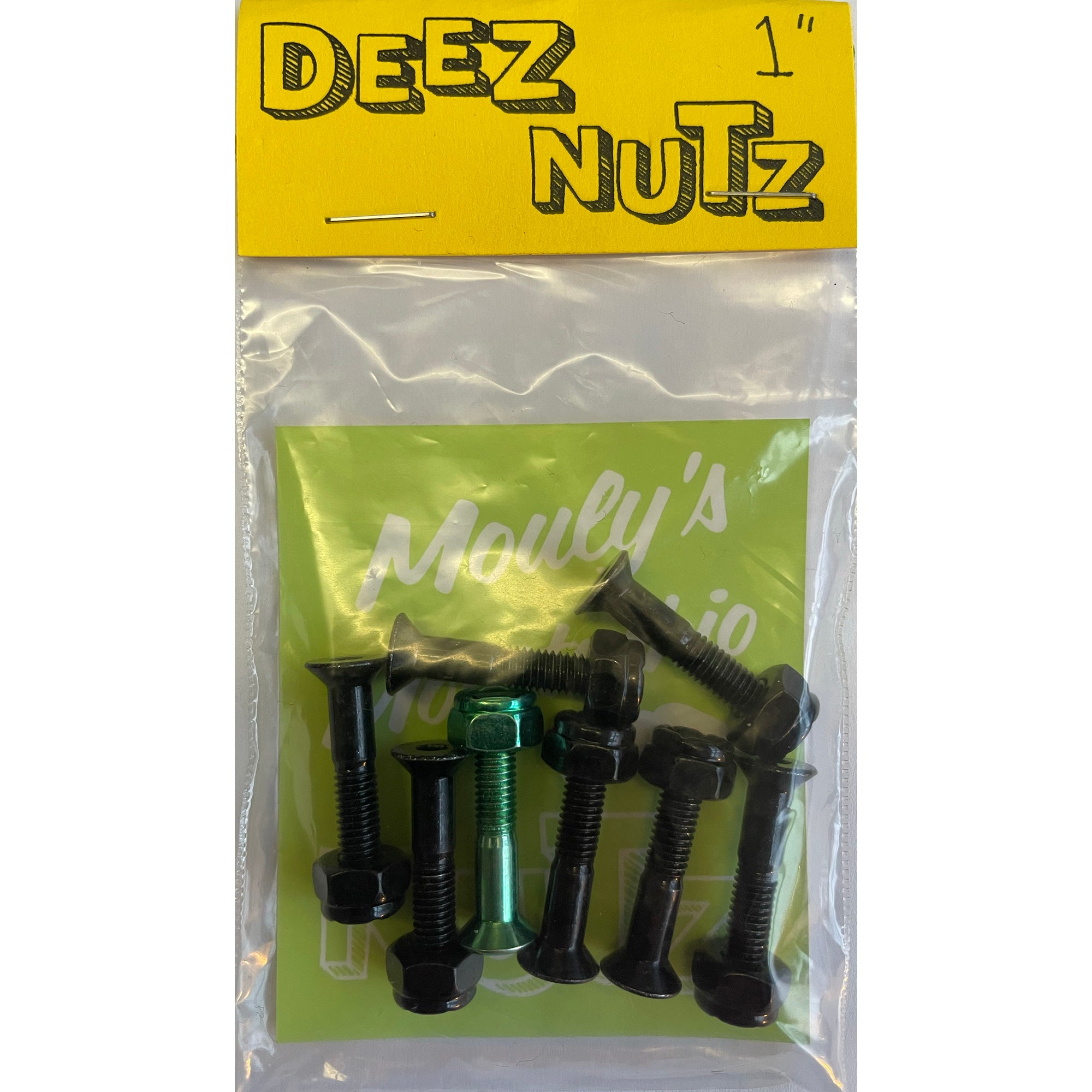 Deez Nutz Mouly's Moustachio Nutz Skateboard Bolts Allen 1"