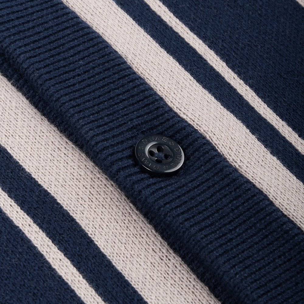 Dime MTL Baseball Knit Cardigan Navy