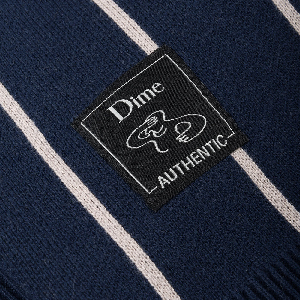 Dime MTL Baseball Knit Cardigan Navy