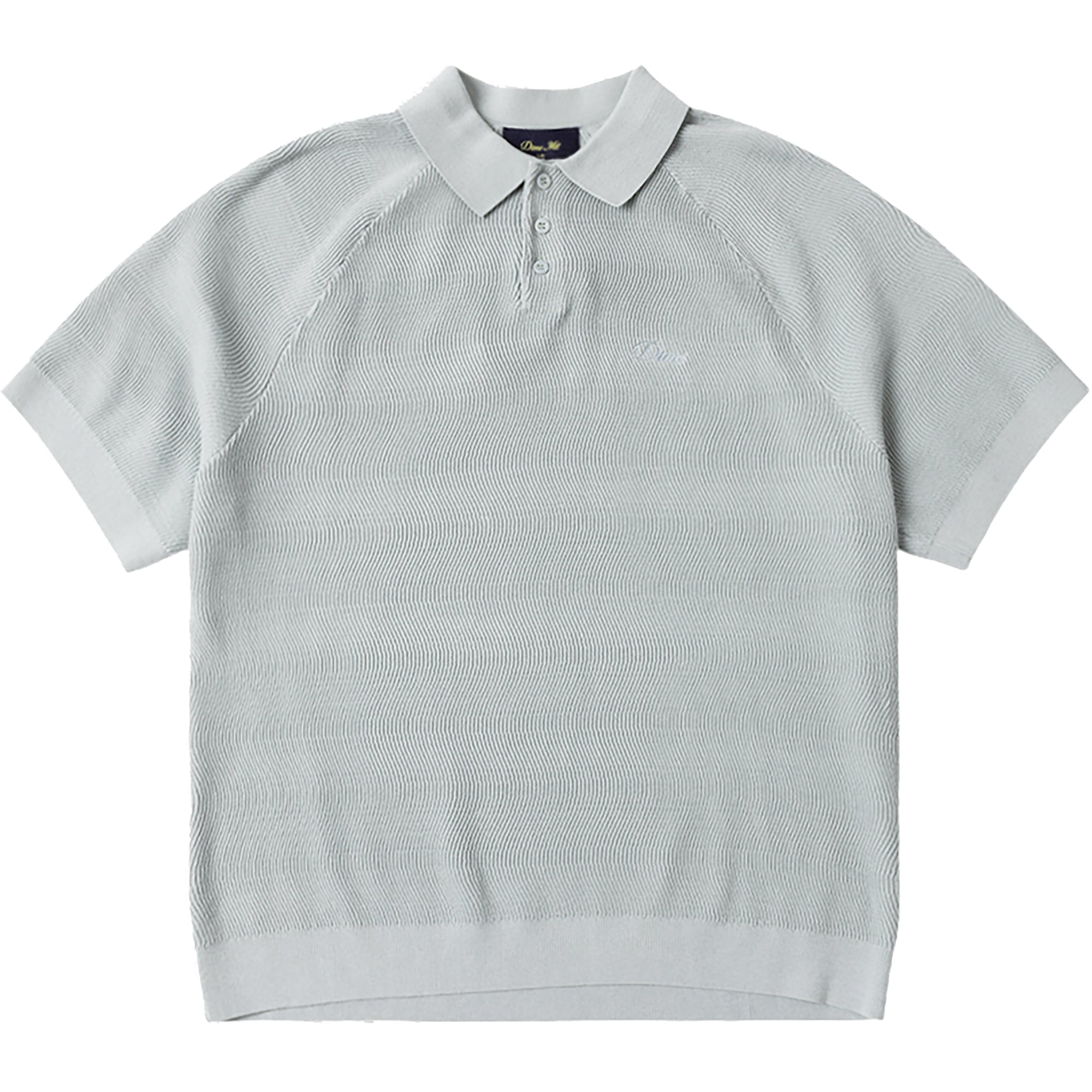 Dime MTL Cable Knit Polo Seafoam