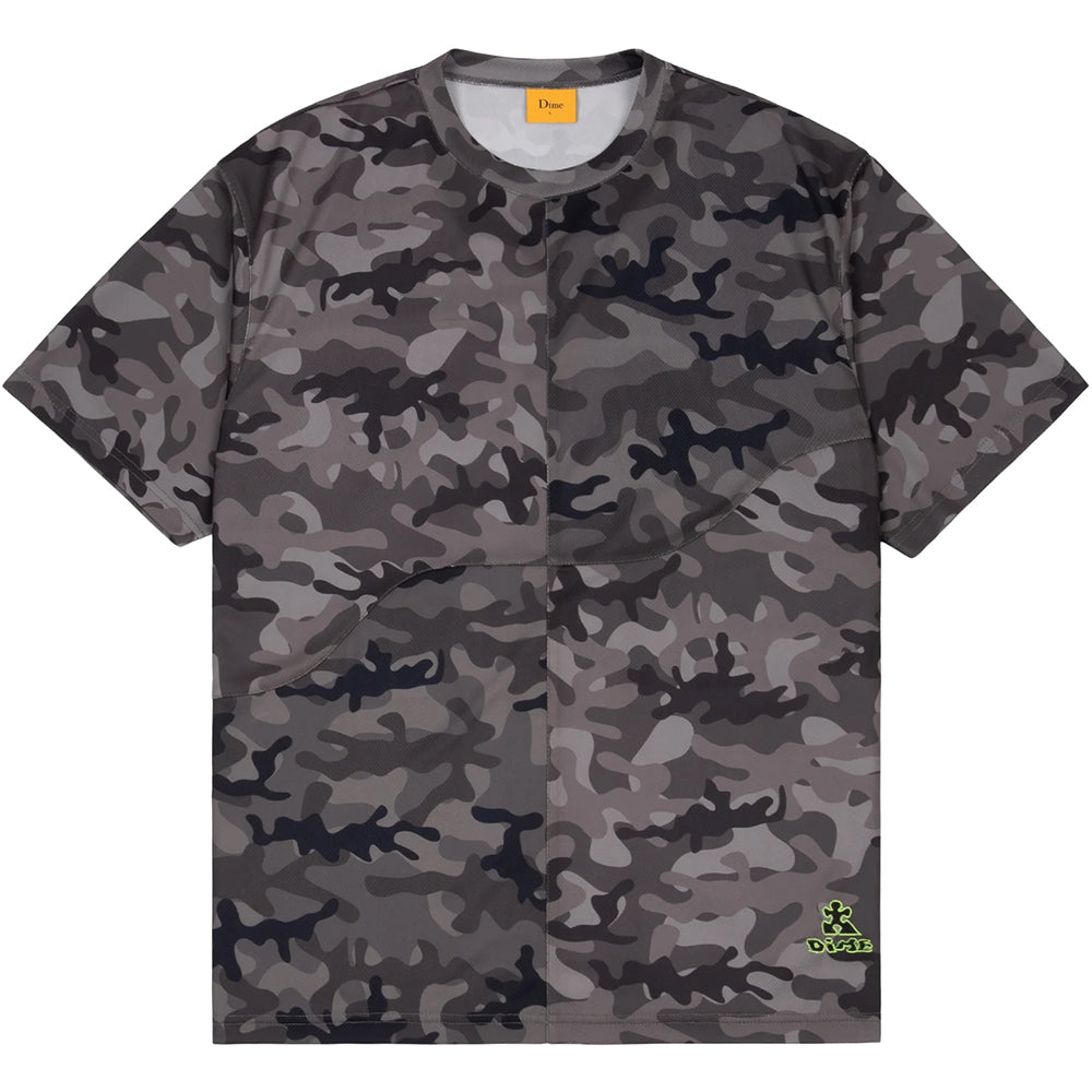 Dime MTL Camo Mesh T Shirt Charcoal