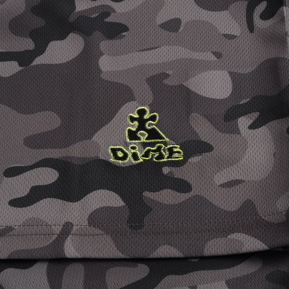 Dime MTL Camo Mesh T Shirt Charcoal